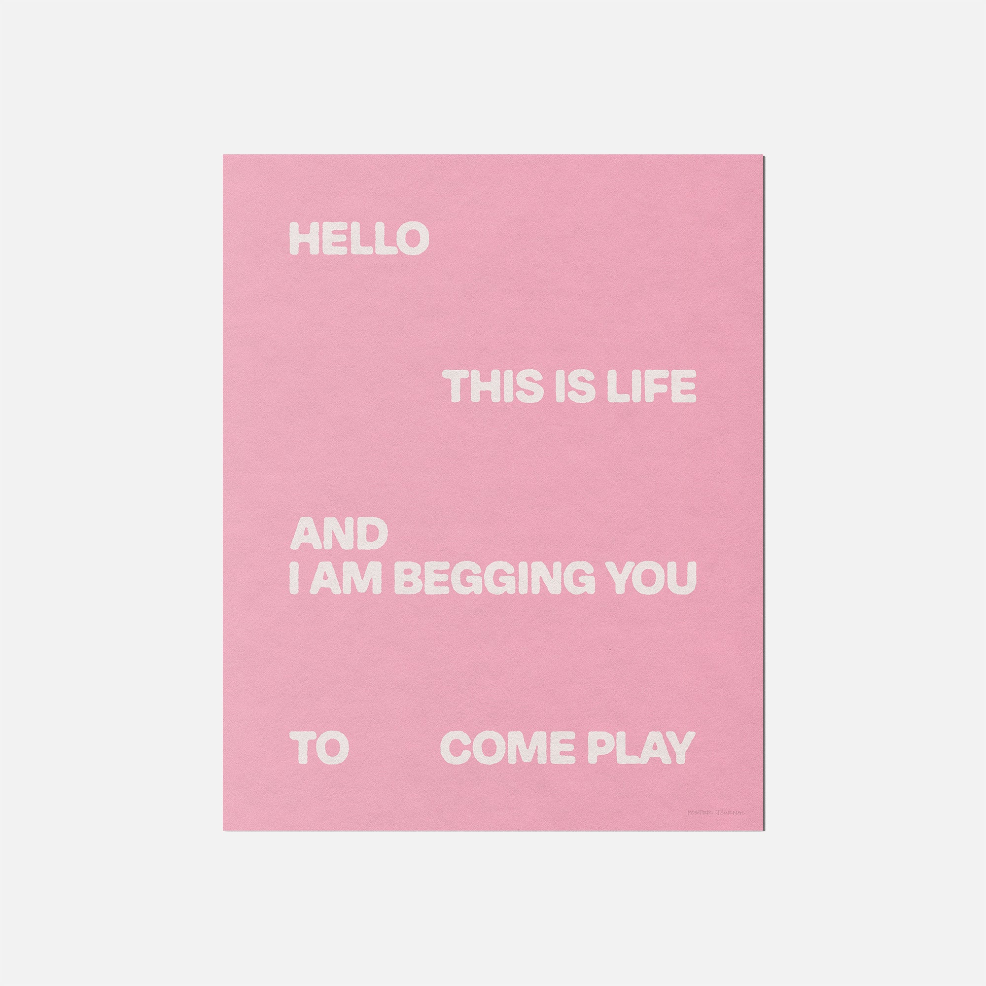 BEGGING PRINT