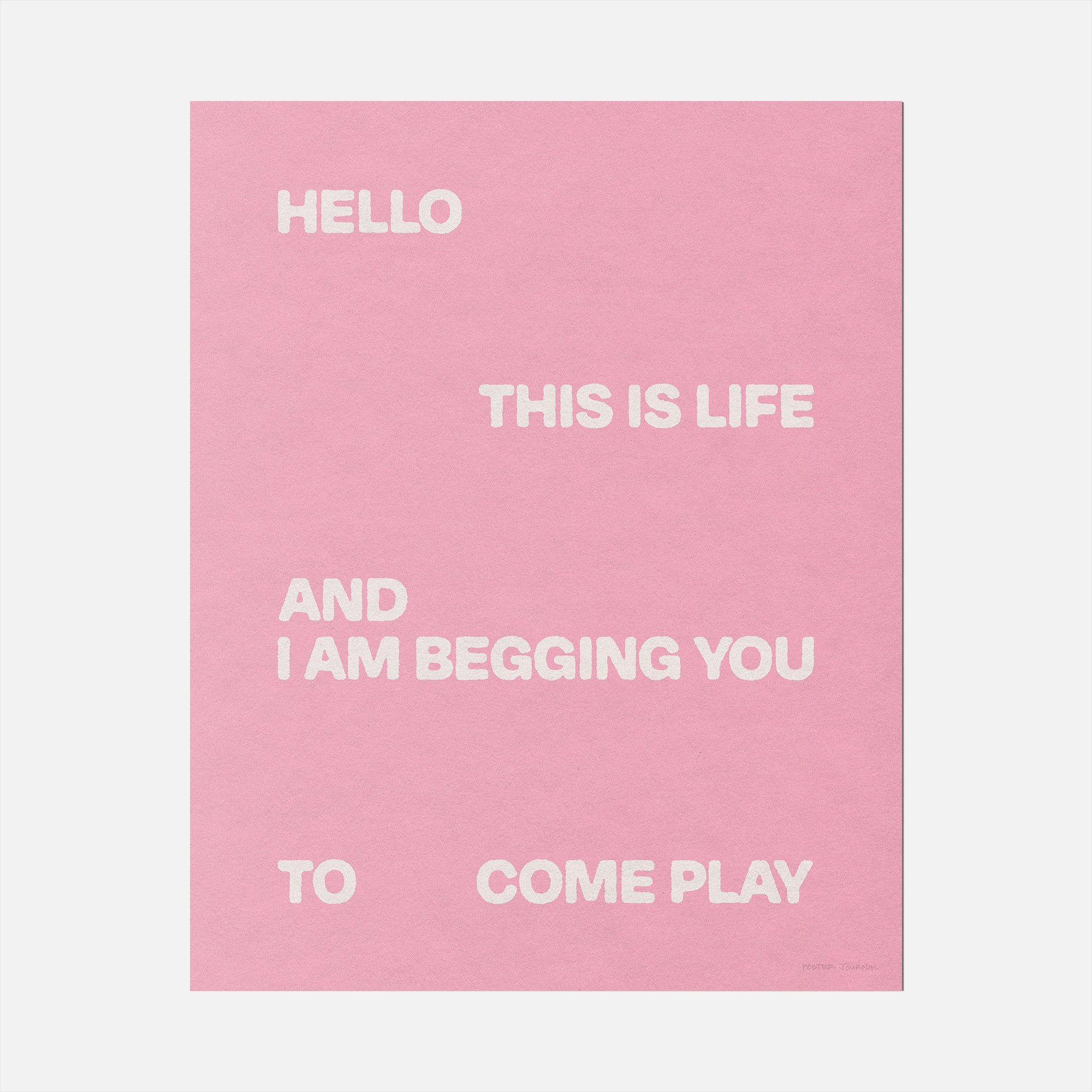 BEGGING PRINT