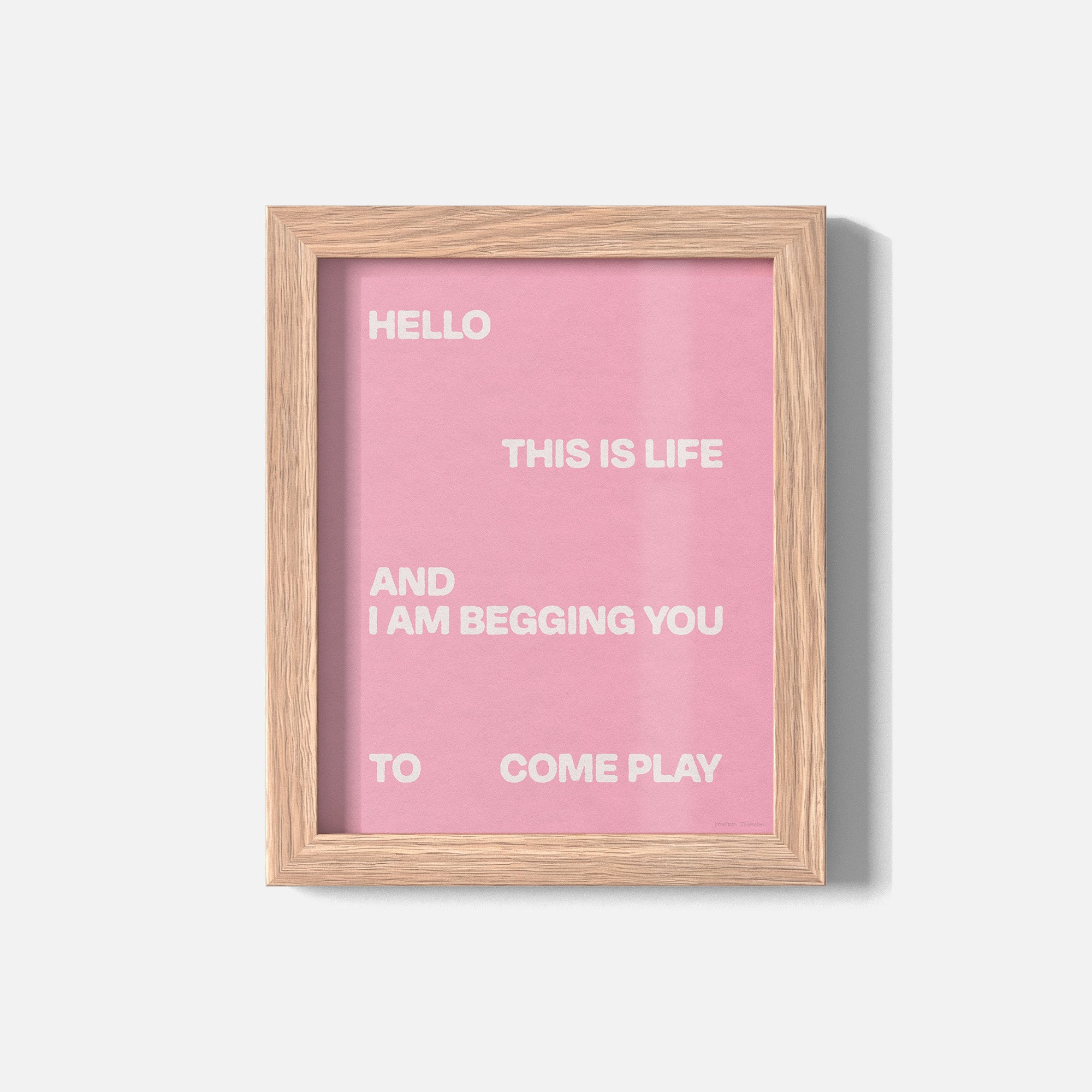 BEGGING PRINT