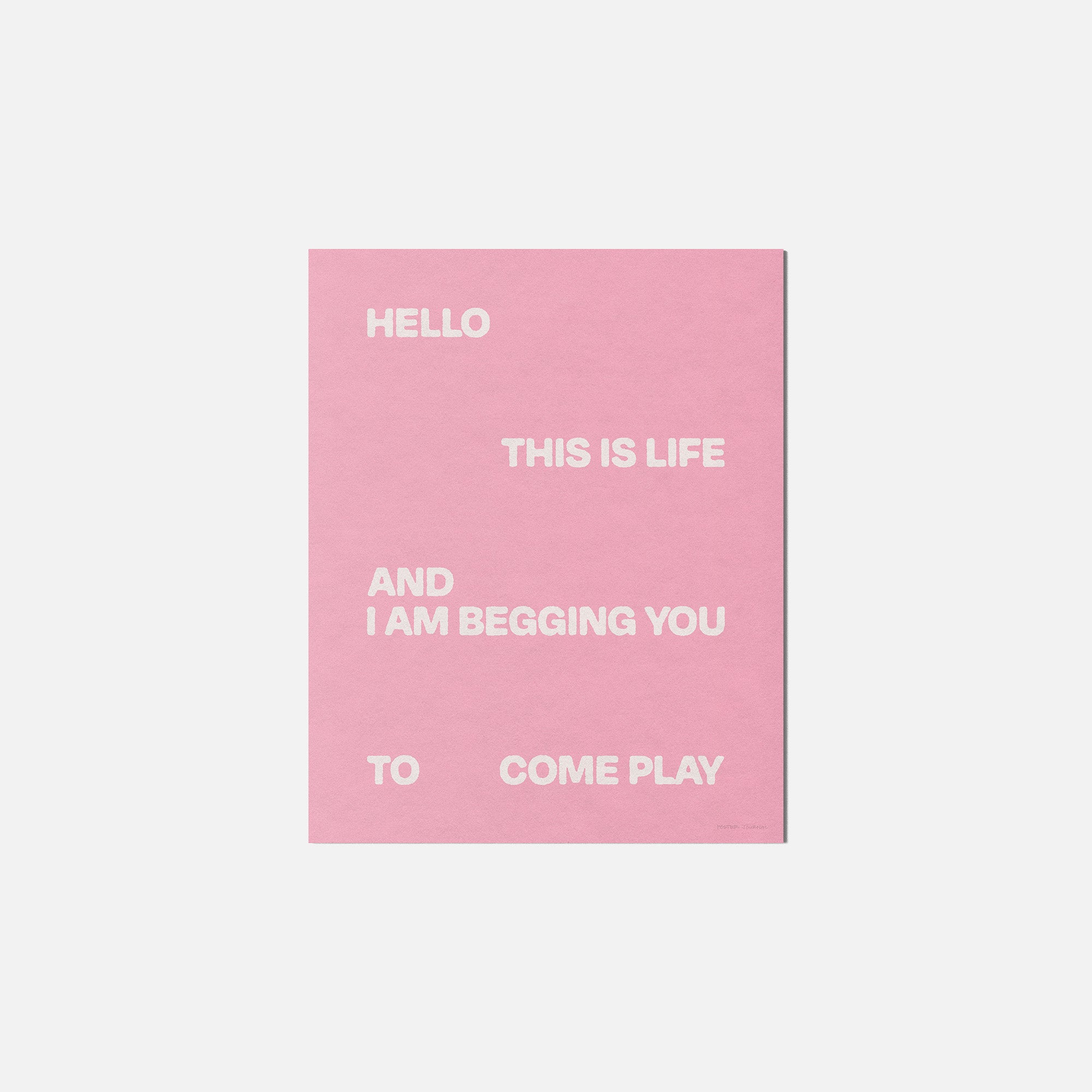 BEGGING PRINT