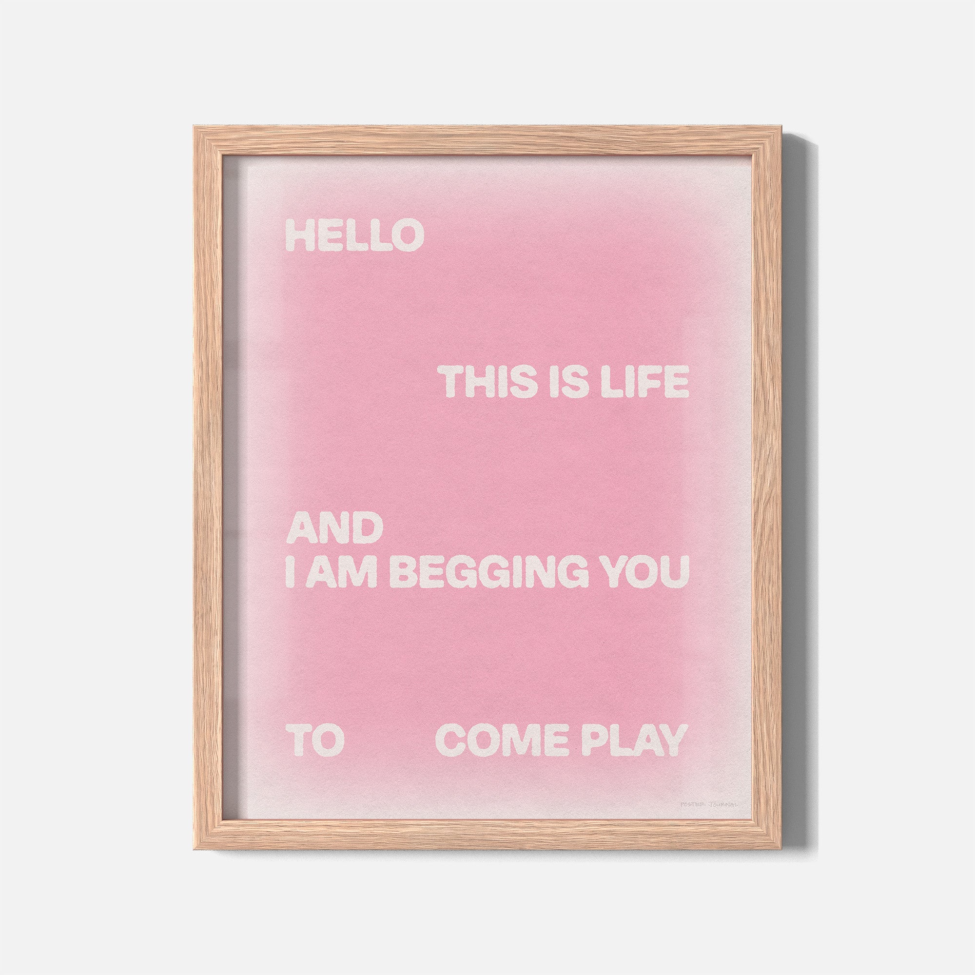 BEGGING PRINT