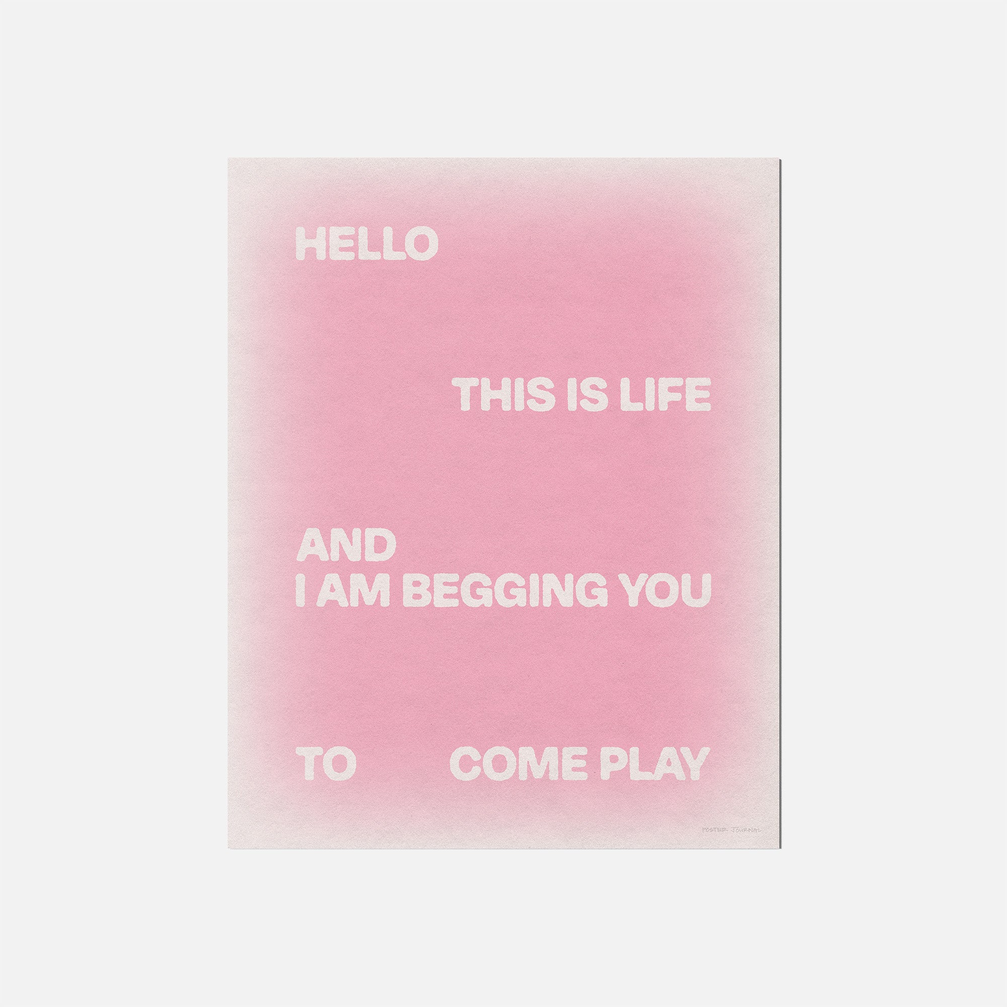 BEGGING PRINT