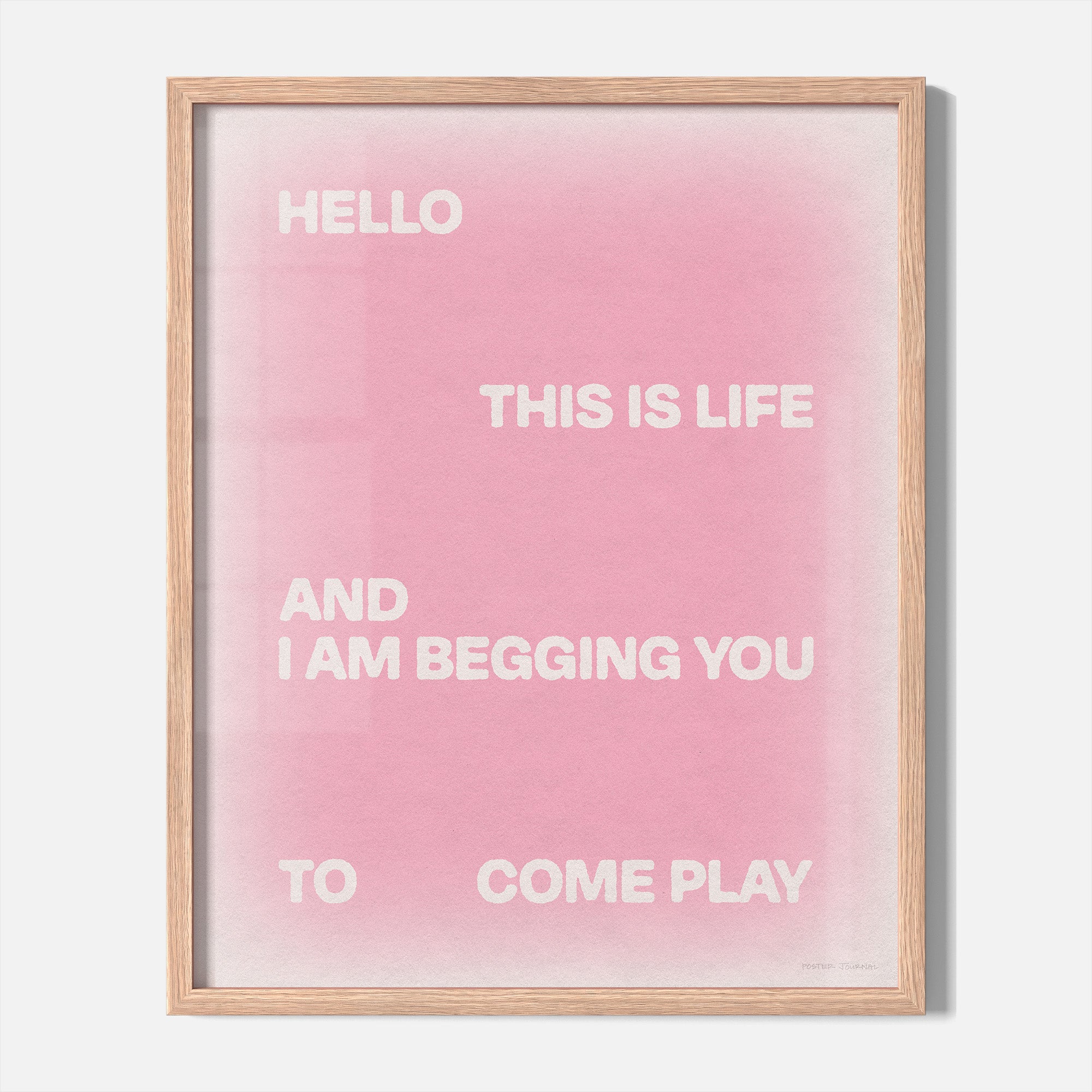 BEGGING PRINT