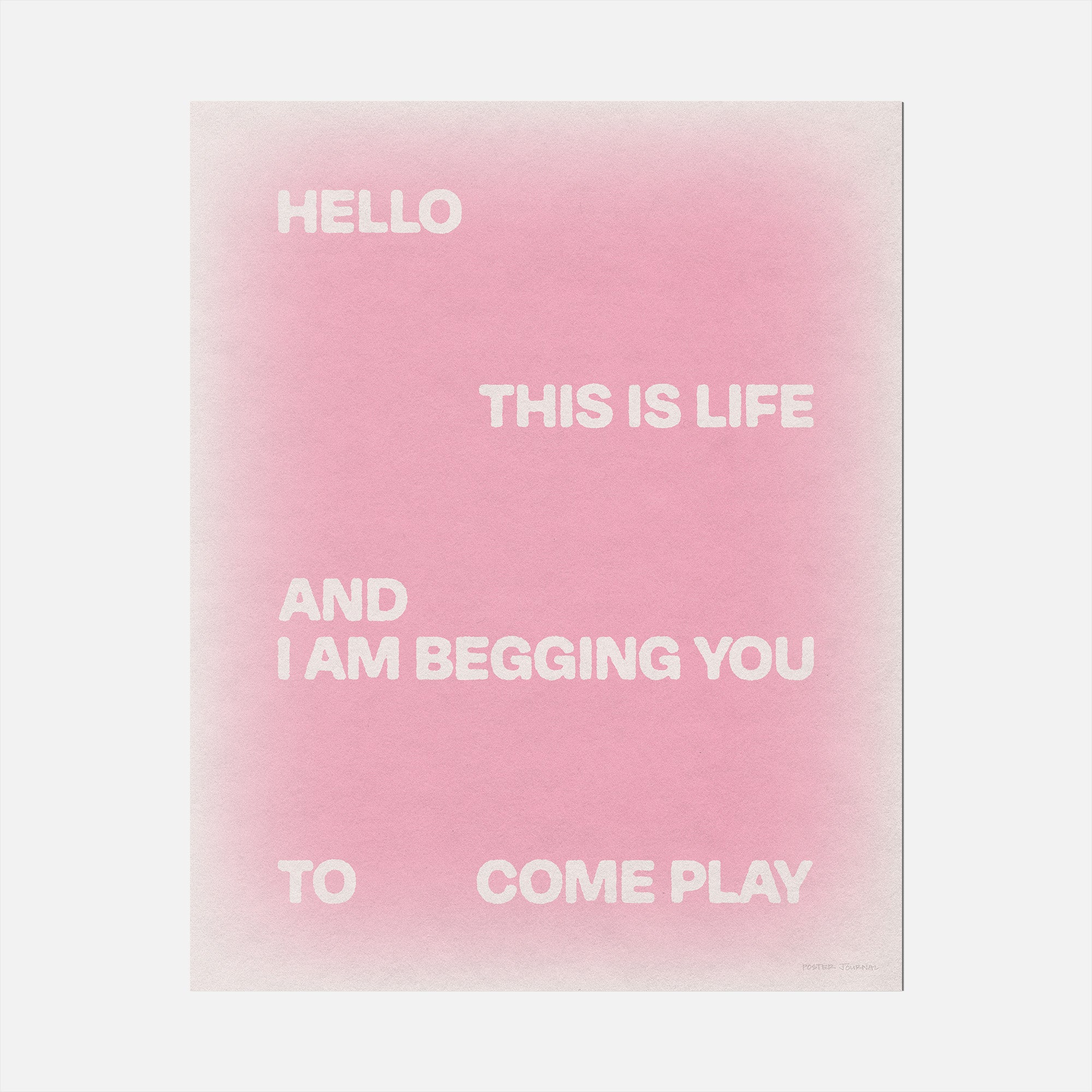 BEGGING PRINT