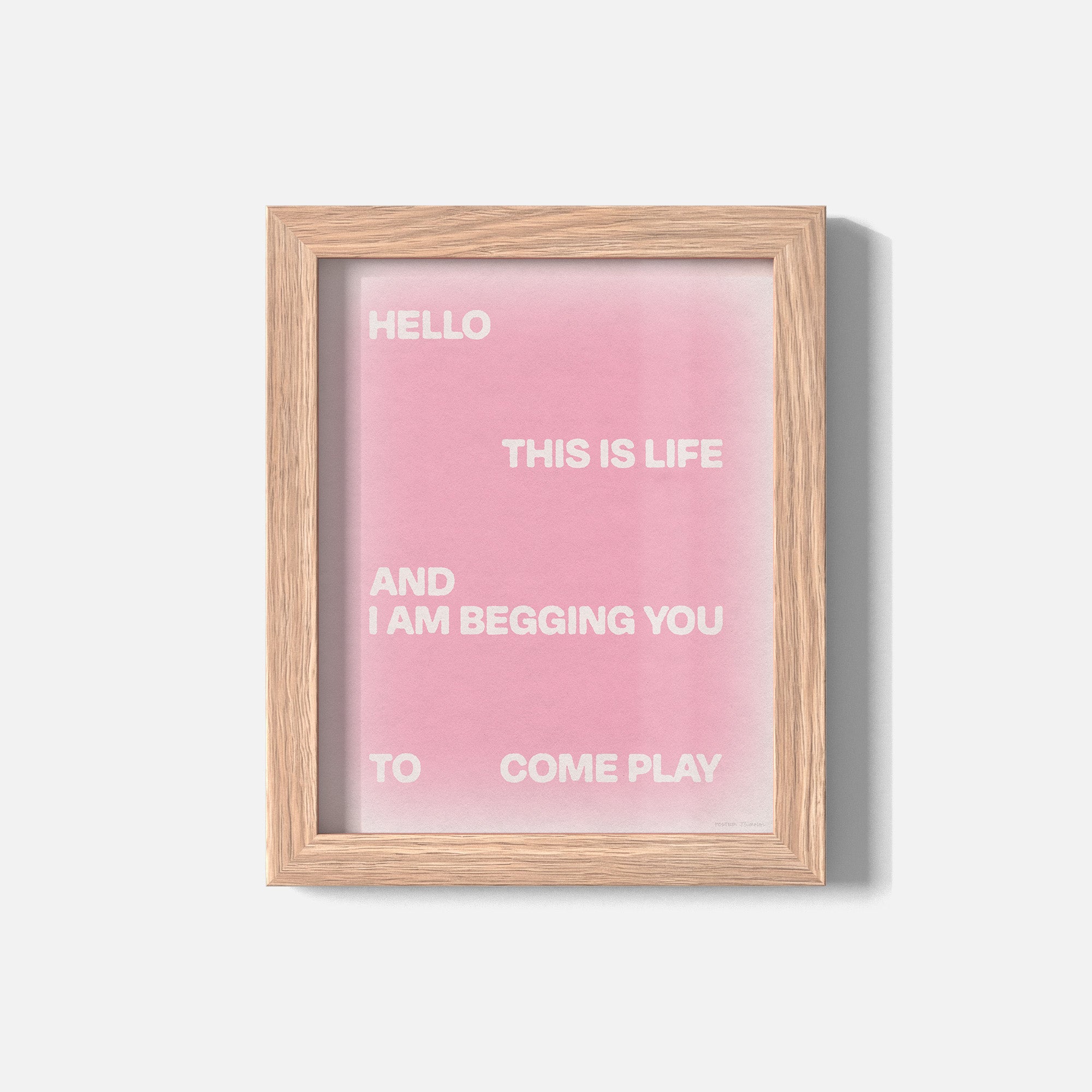 BEGGING PRINT