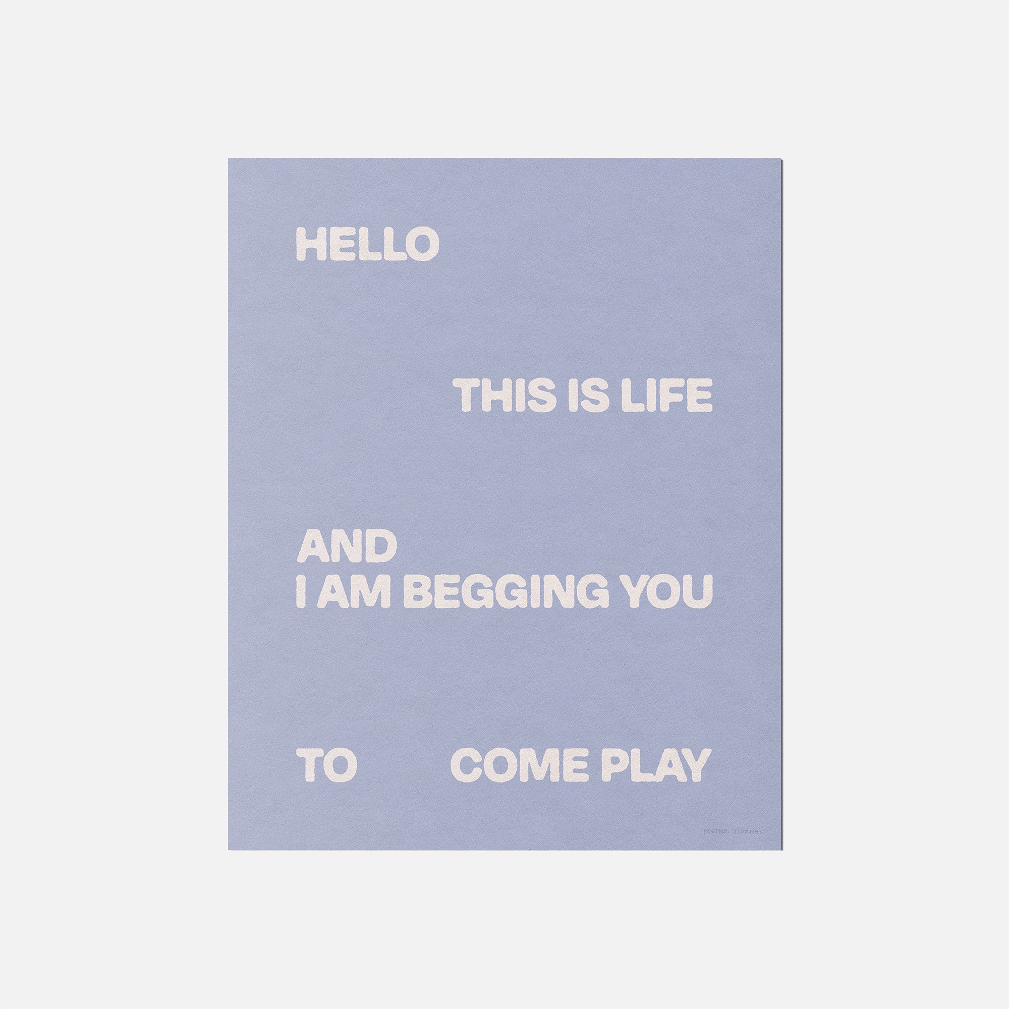 BEGGING PRINT