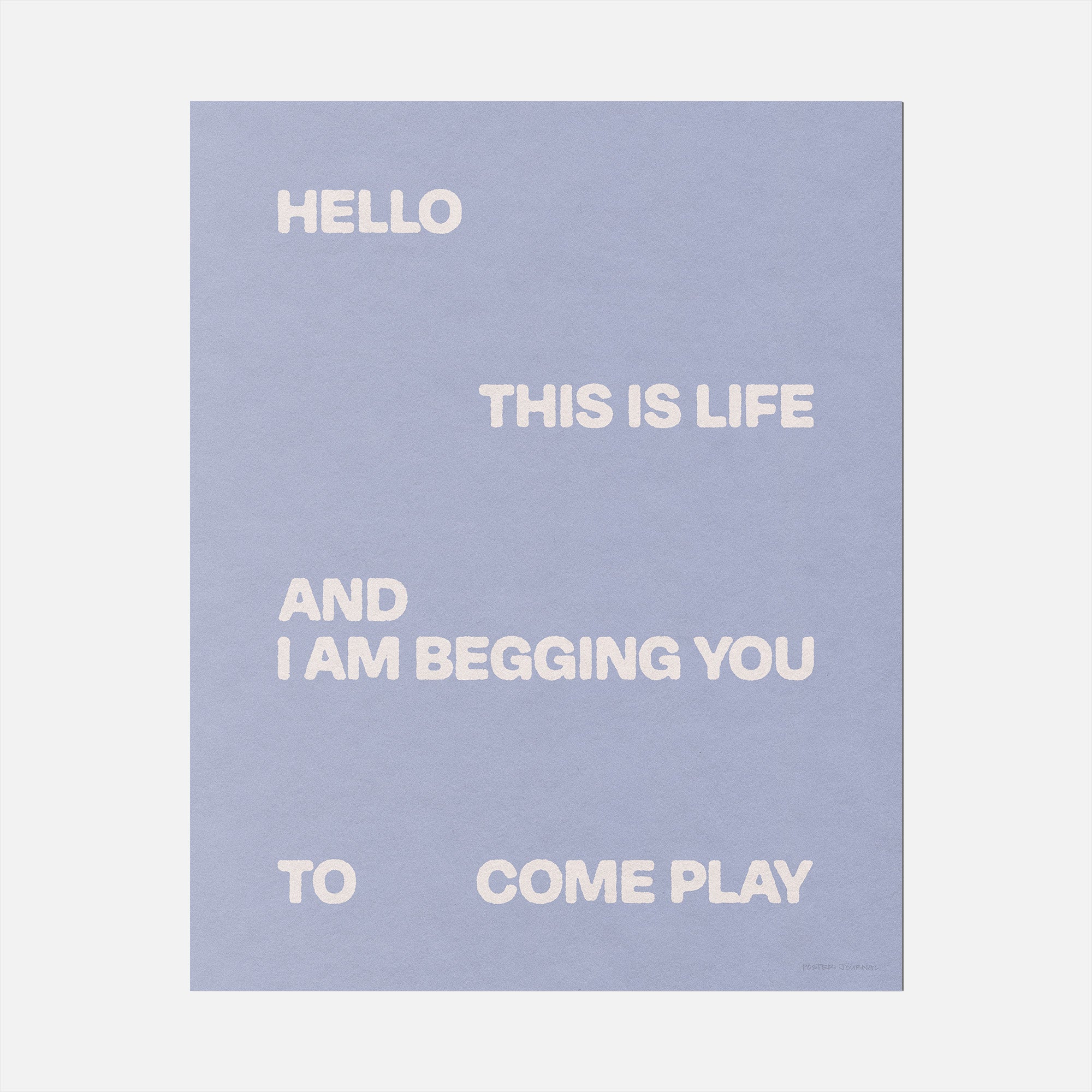 BEGGING PRINT