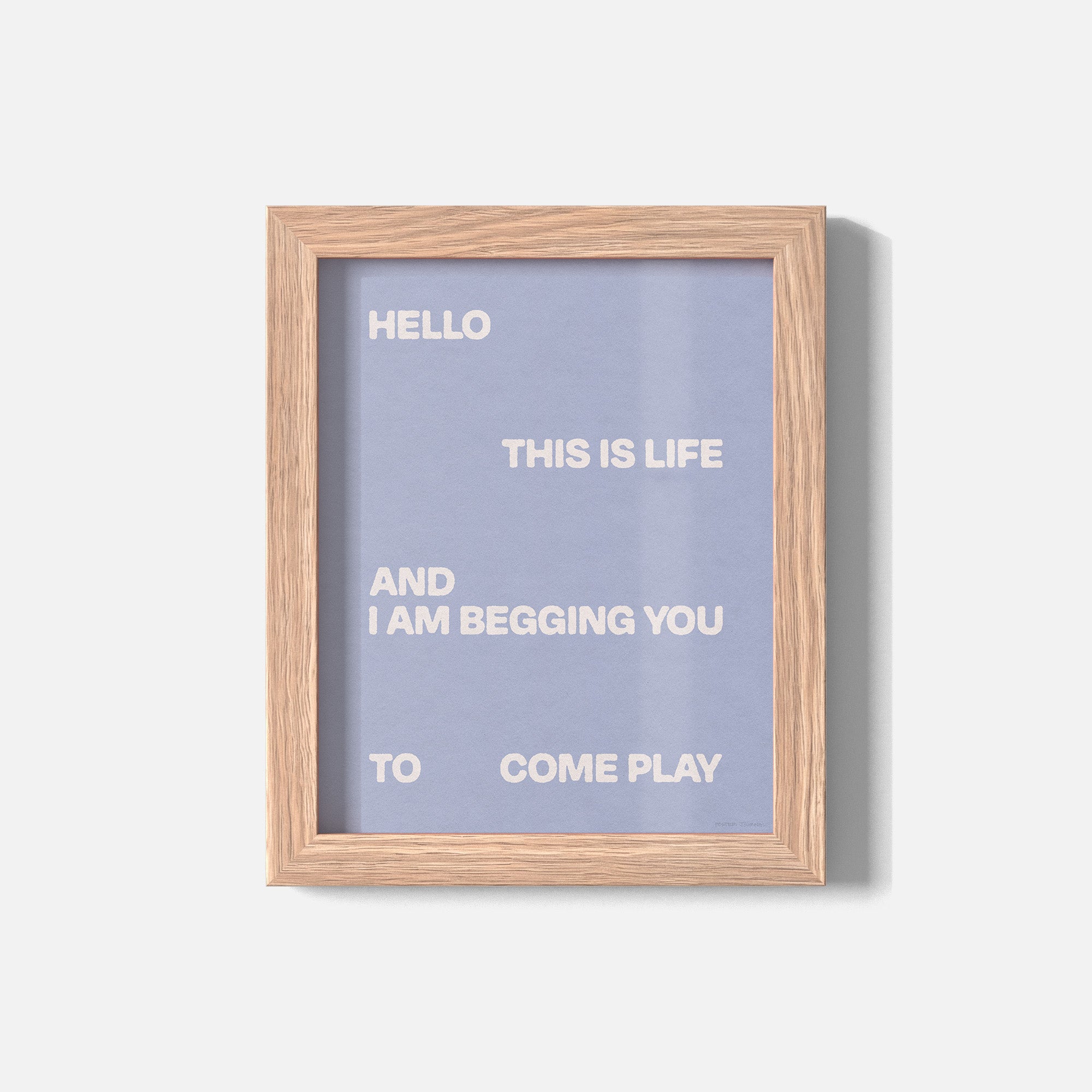 BEGGING PRINT