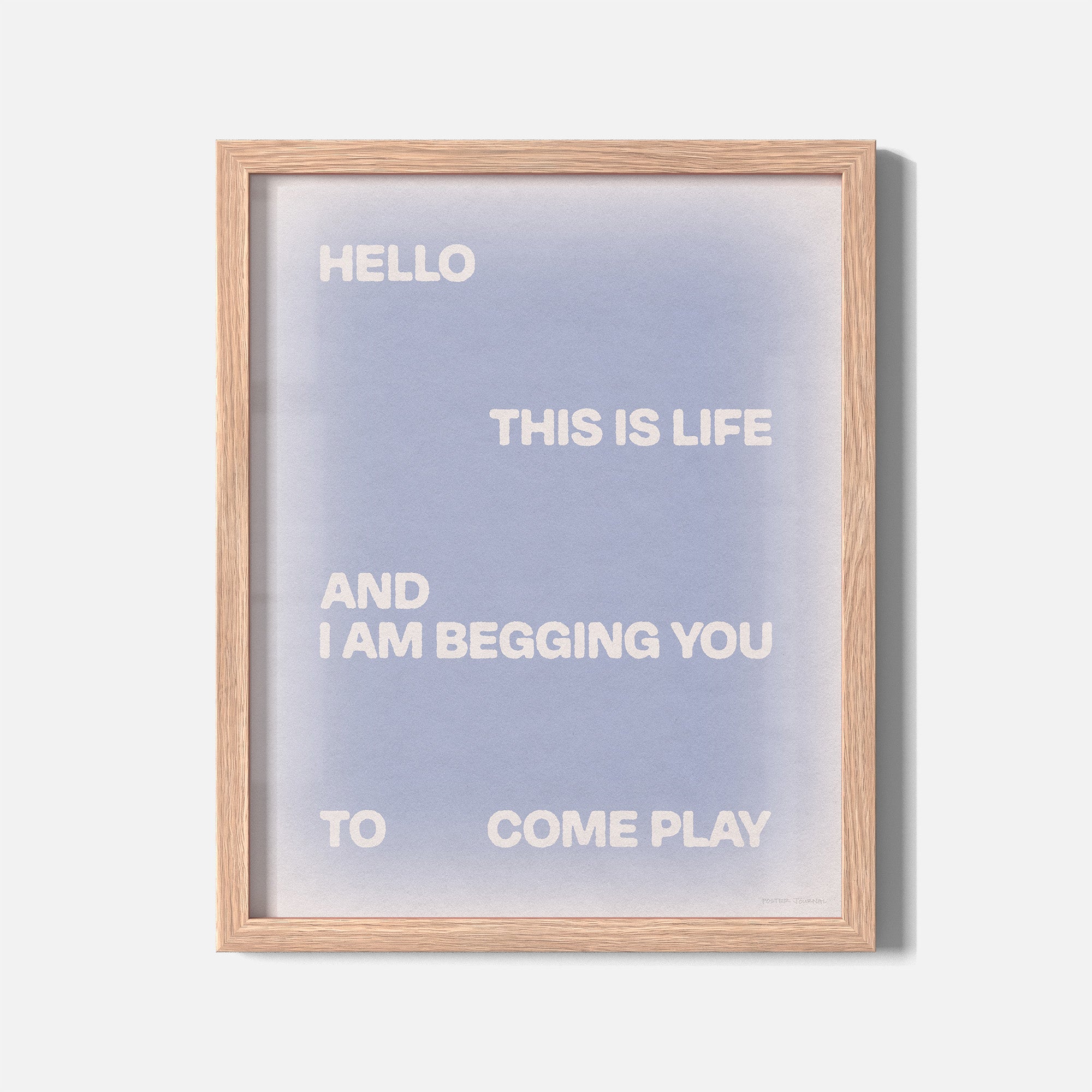 BEGGING PRINT
