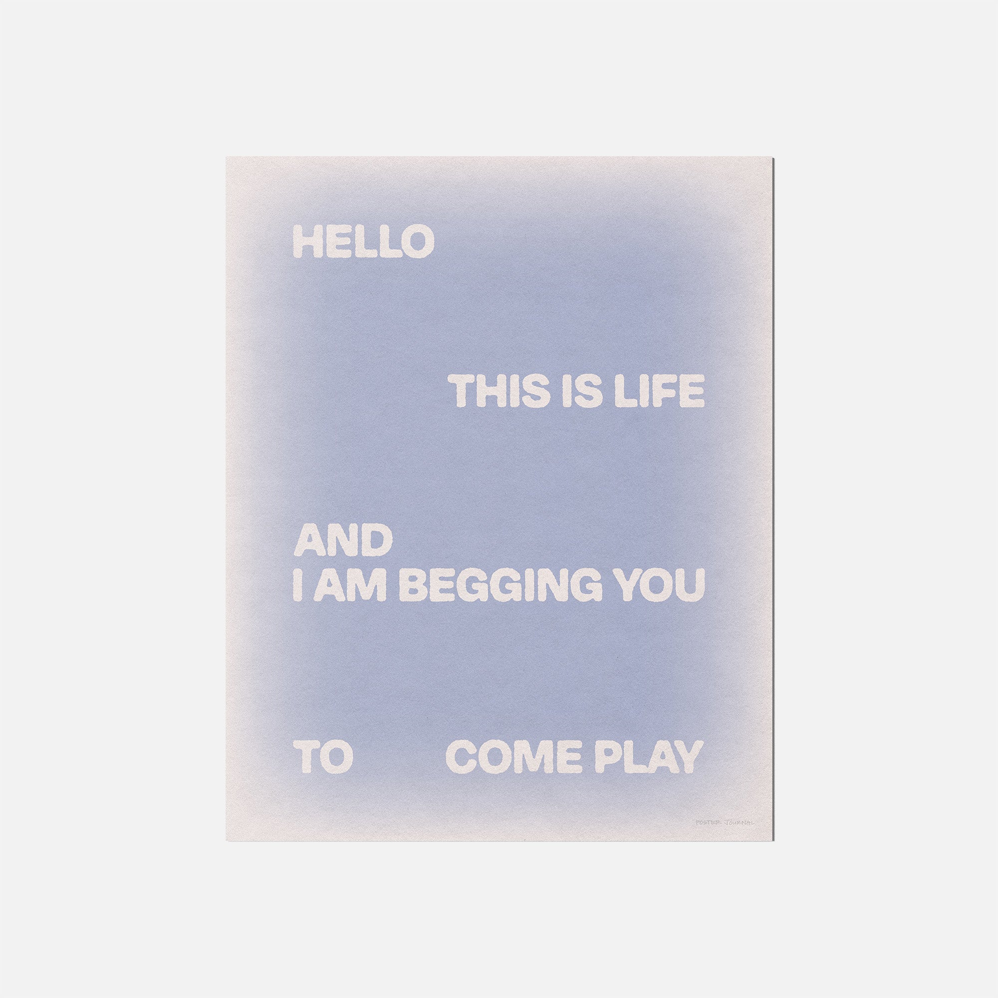 BEGGING PRINT