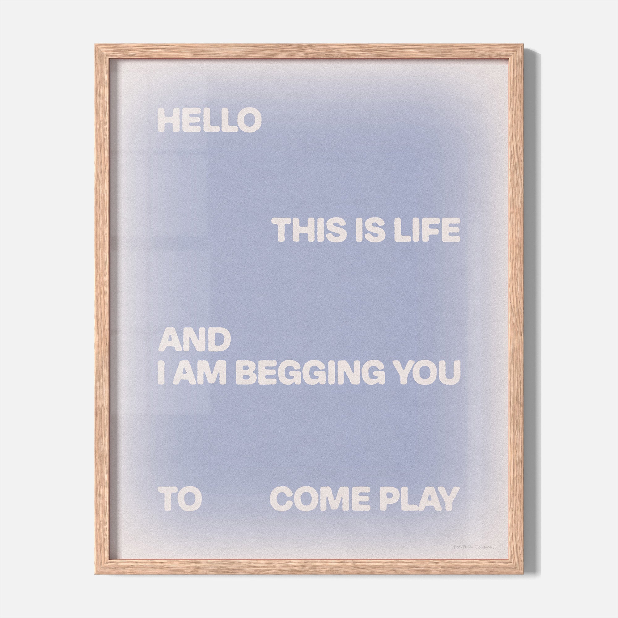 BEGGING PRINT