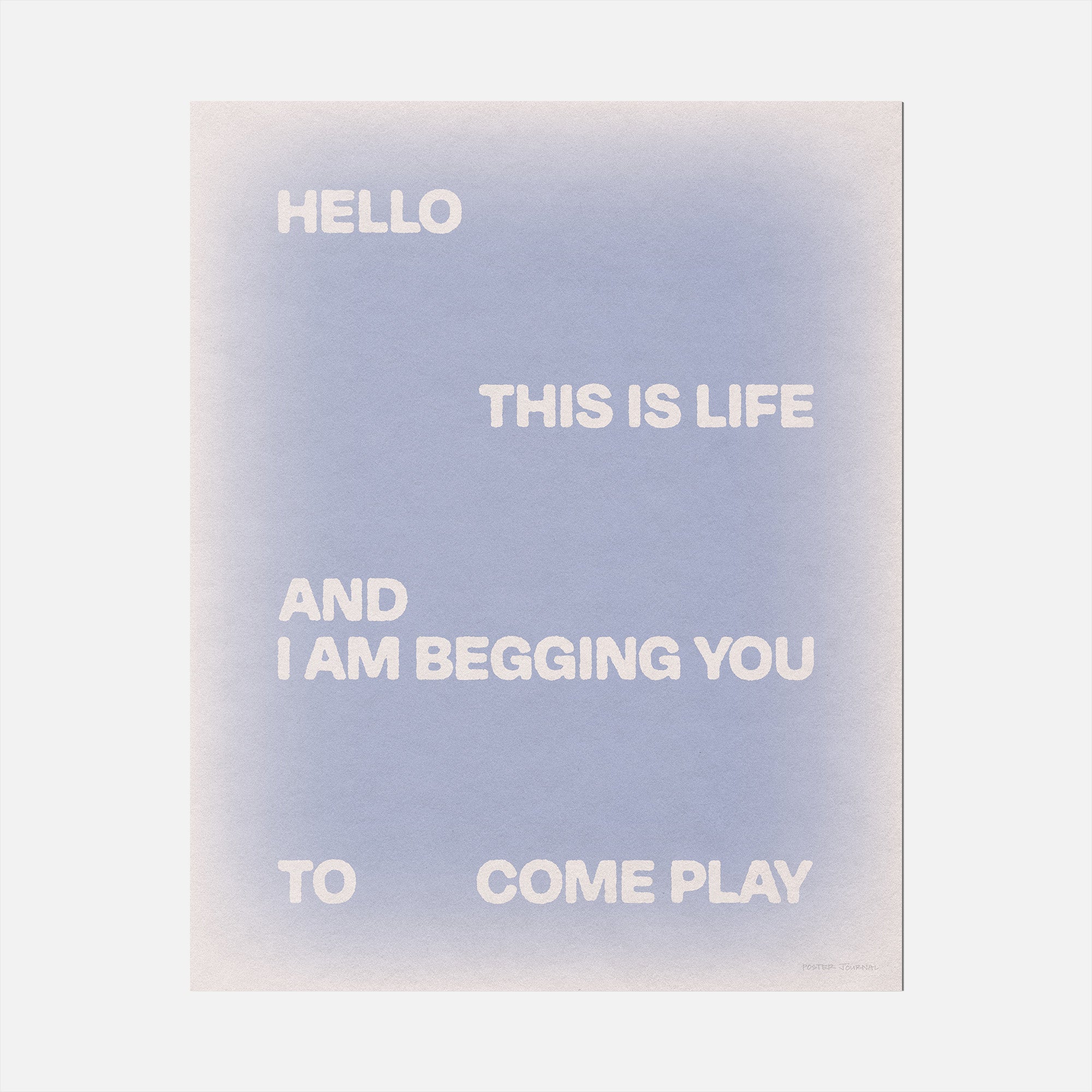 BEGGING PRINT