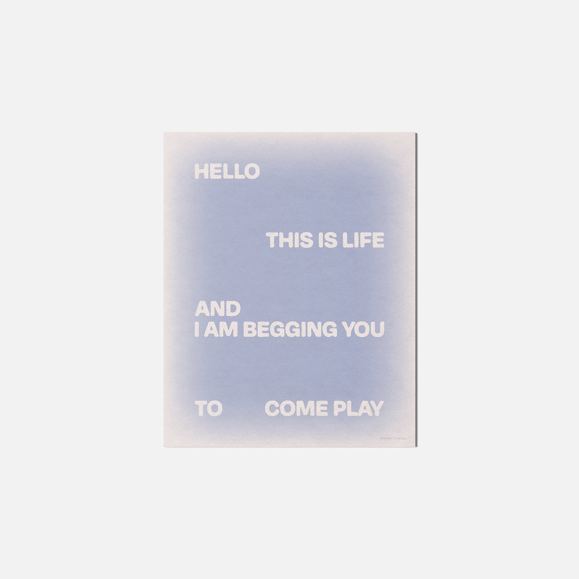 BEGGING PRINT