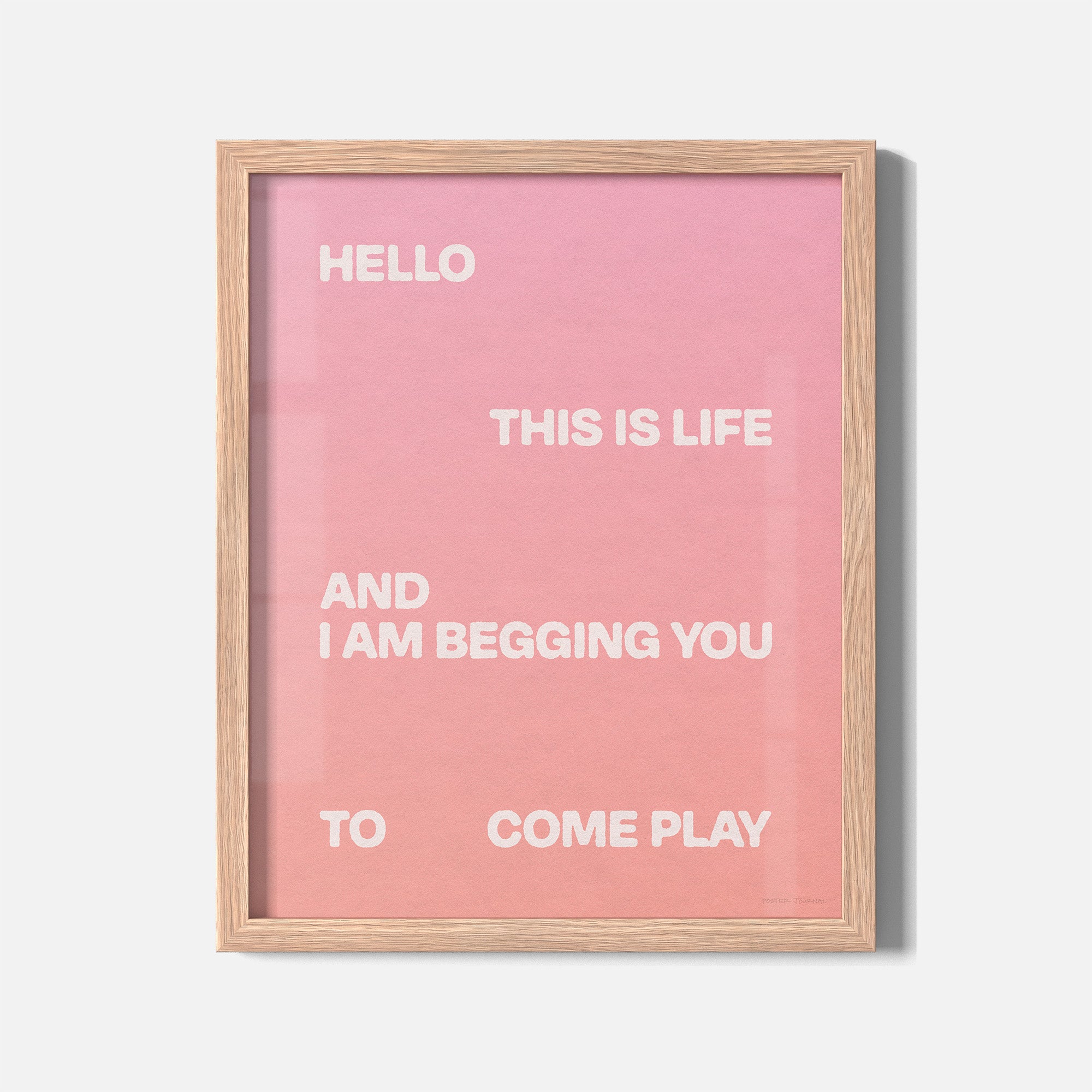BEGGING PRINT