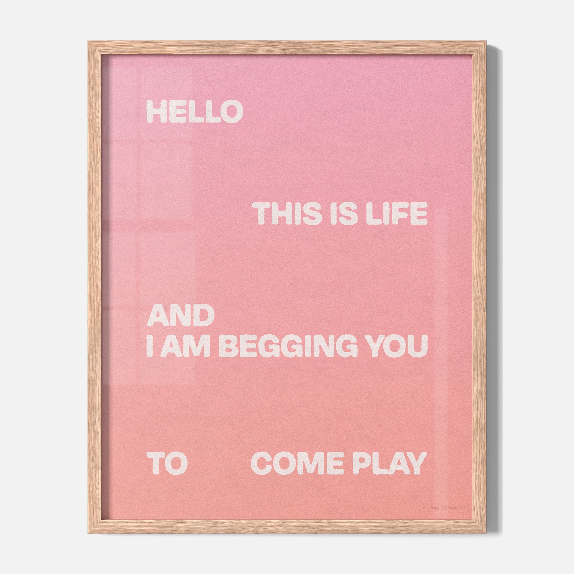 BEGGING PRINT