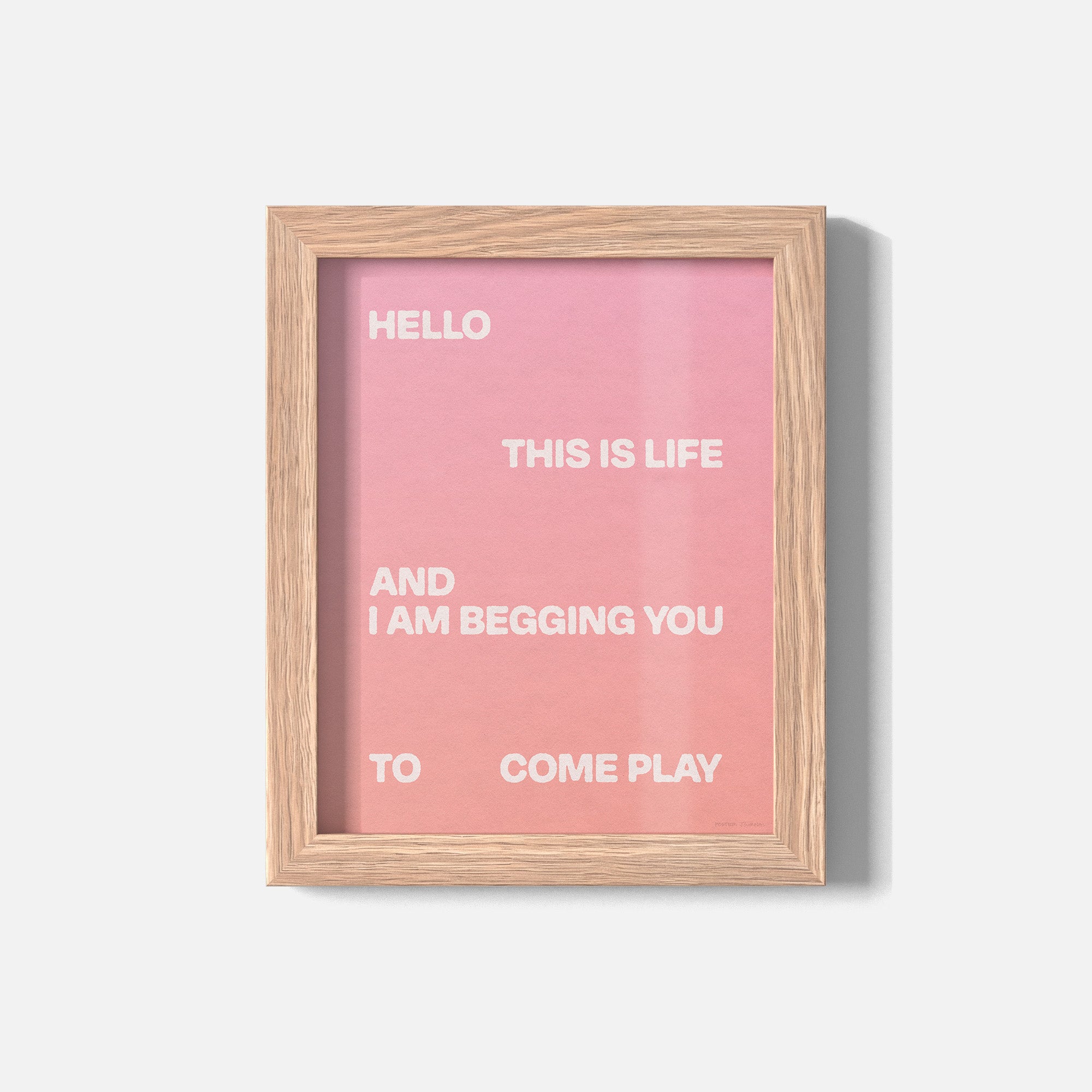 BEGGING PRINT