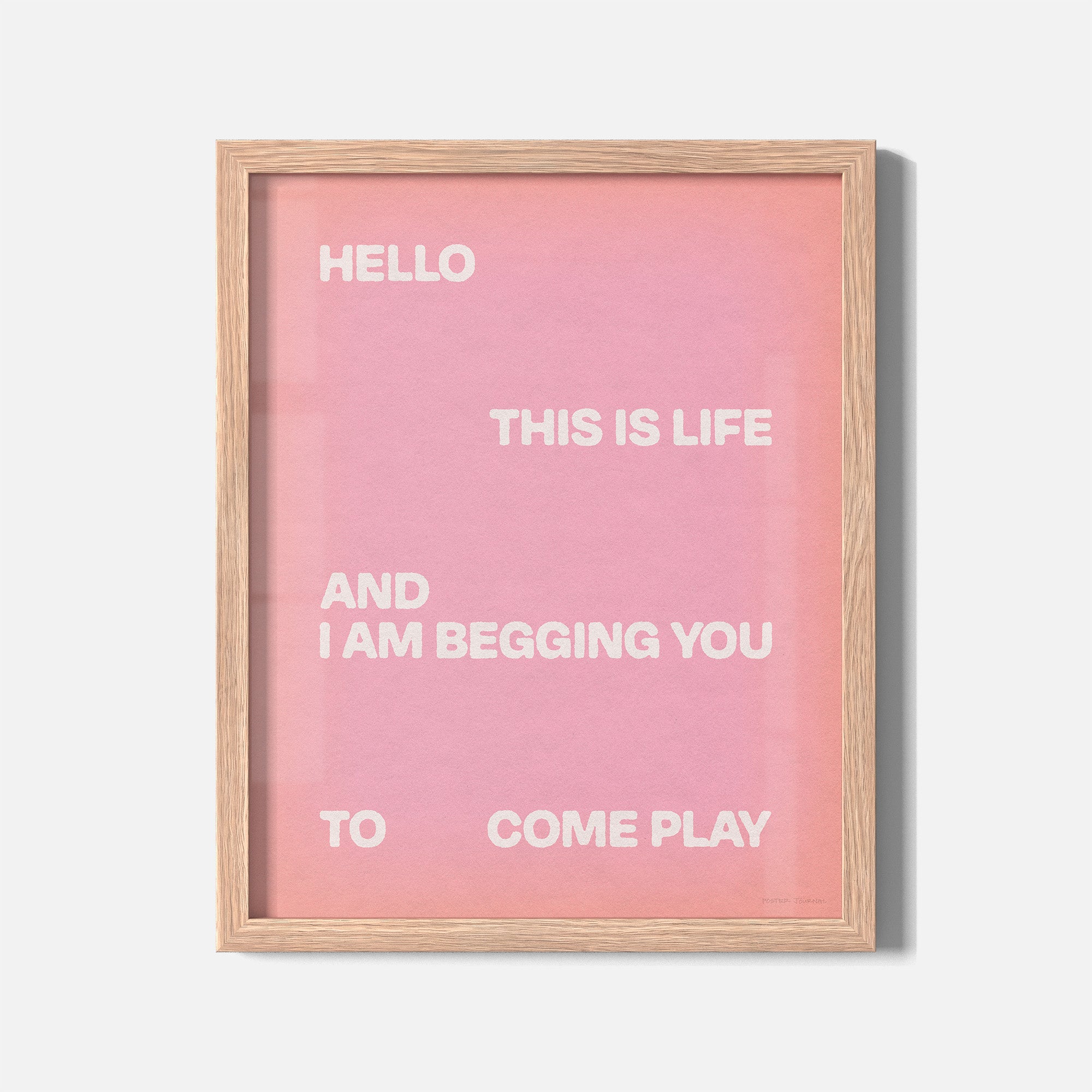 BEGGING PRINT