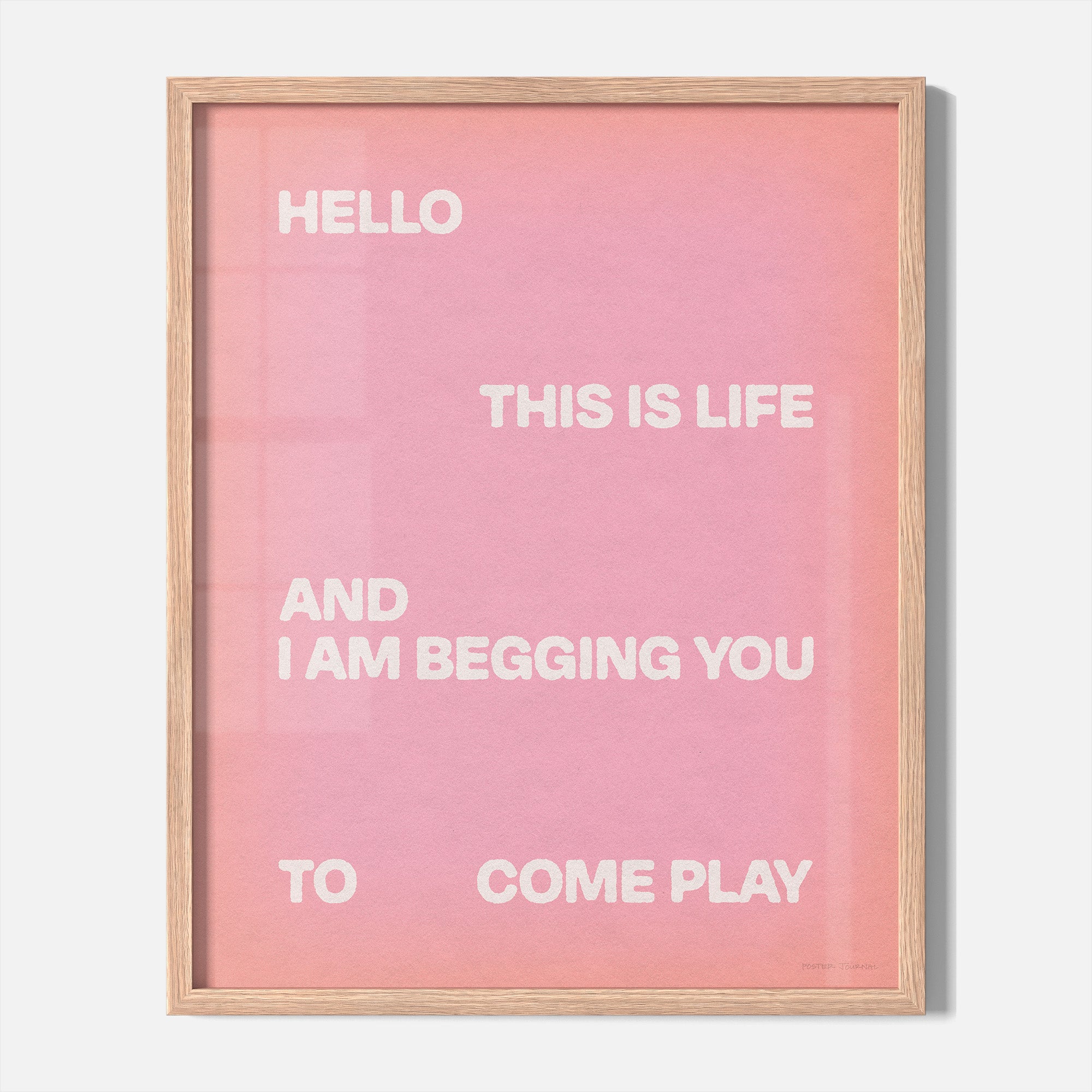 BEGGING PRINT