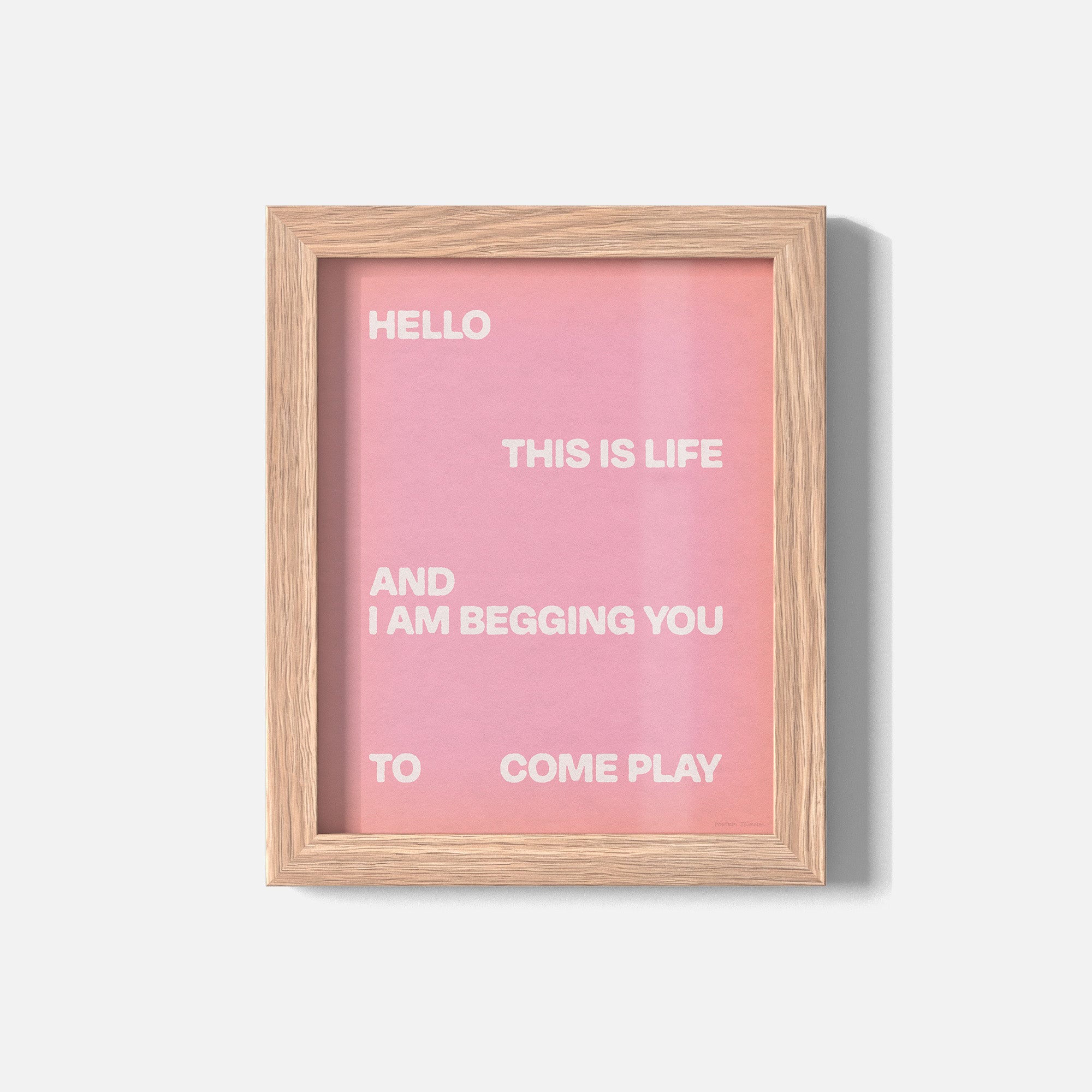 BEGGING PRINT