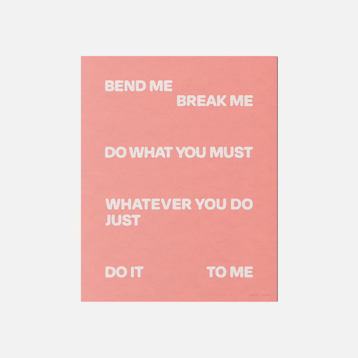 BEND PRINT