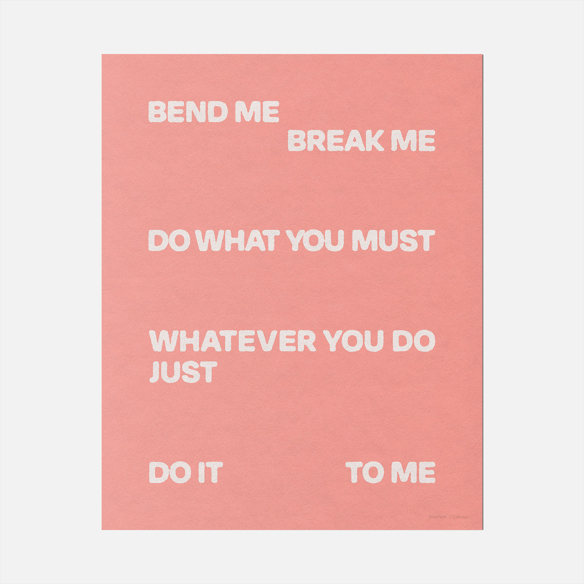 BEND PRINT