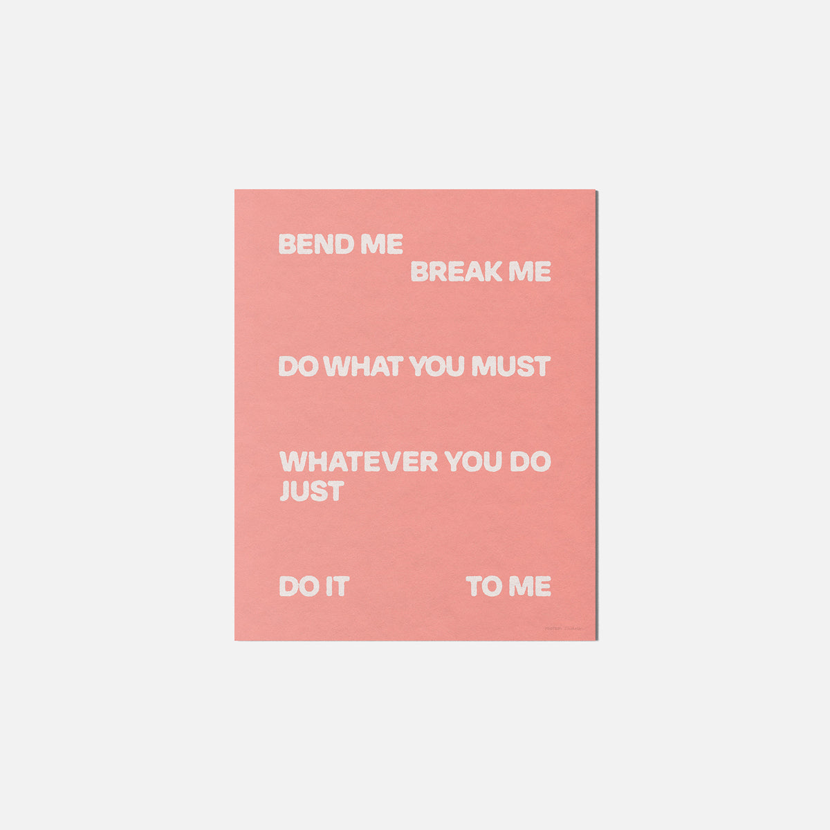 BEND PRINT