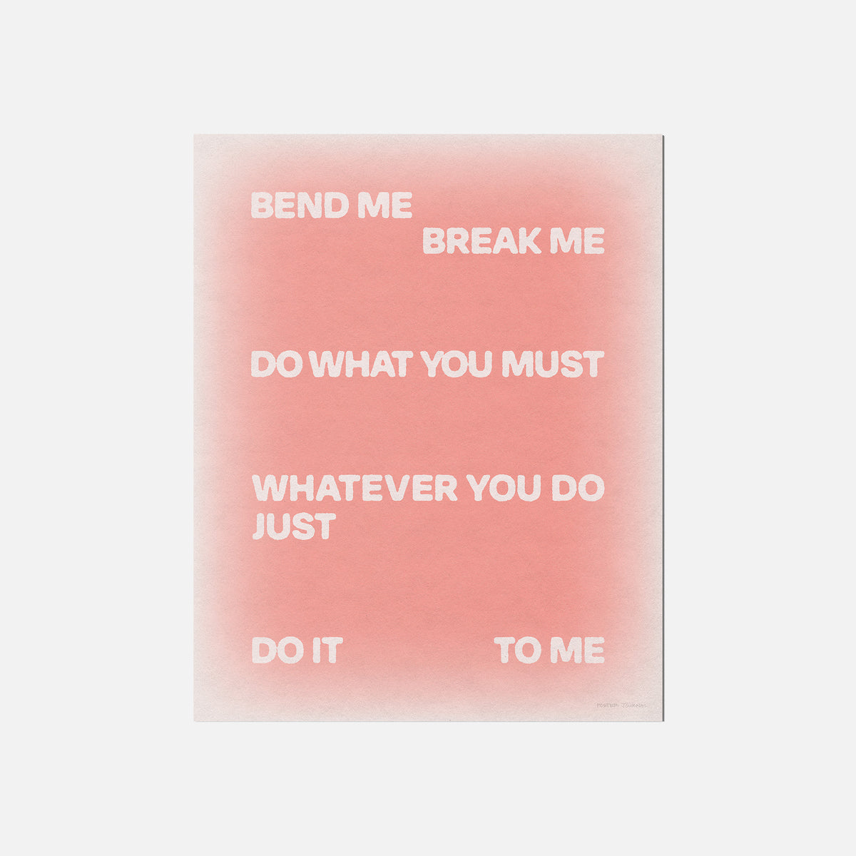 BEND PRINT