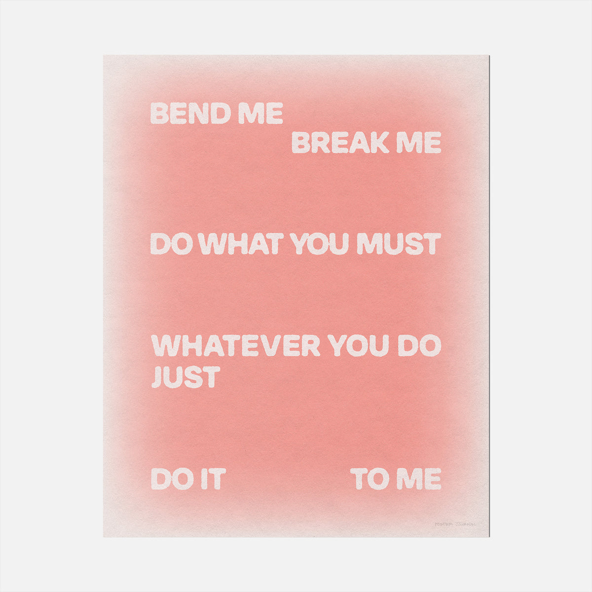 BEND PRINT