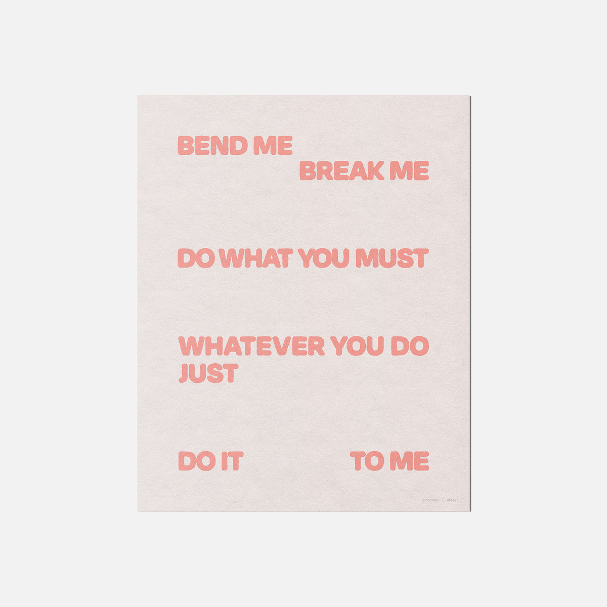BEND PRINT