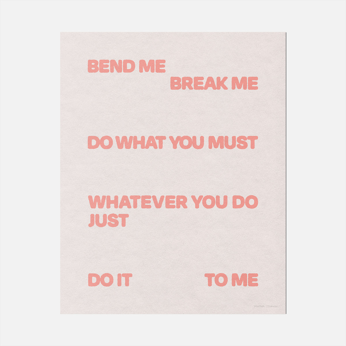 BEND PRINT