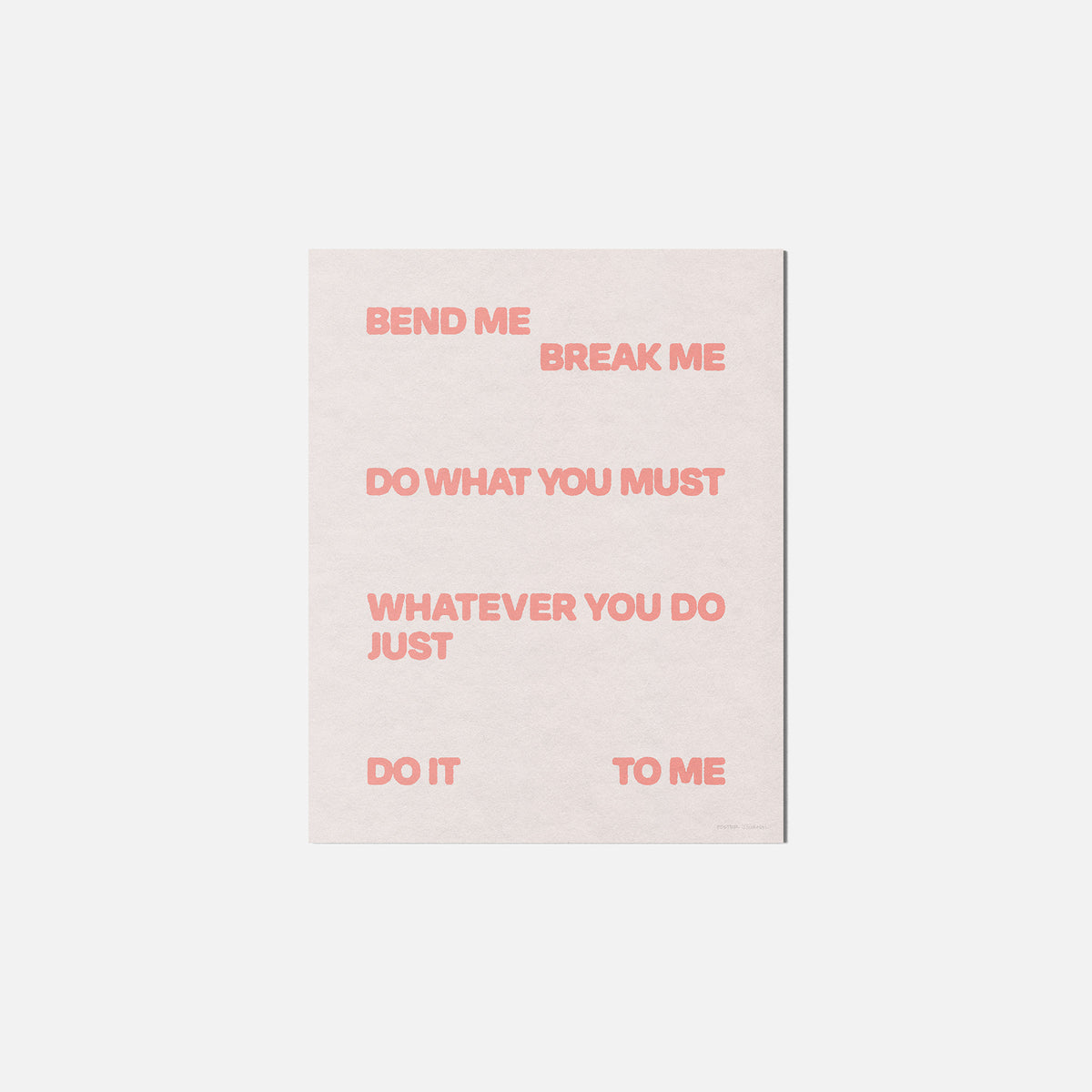 BEND PRINT