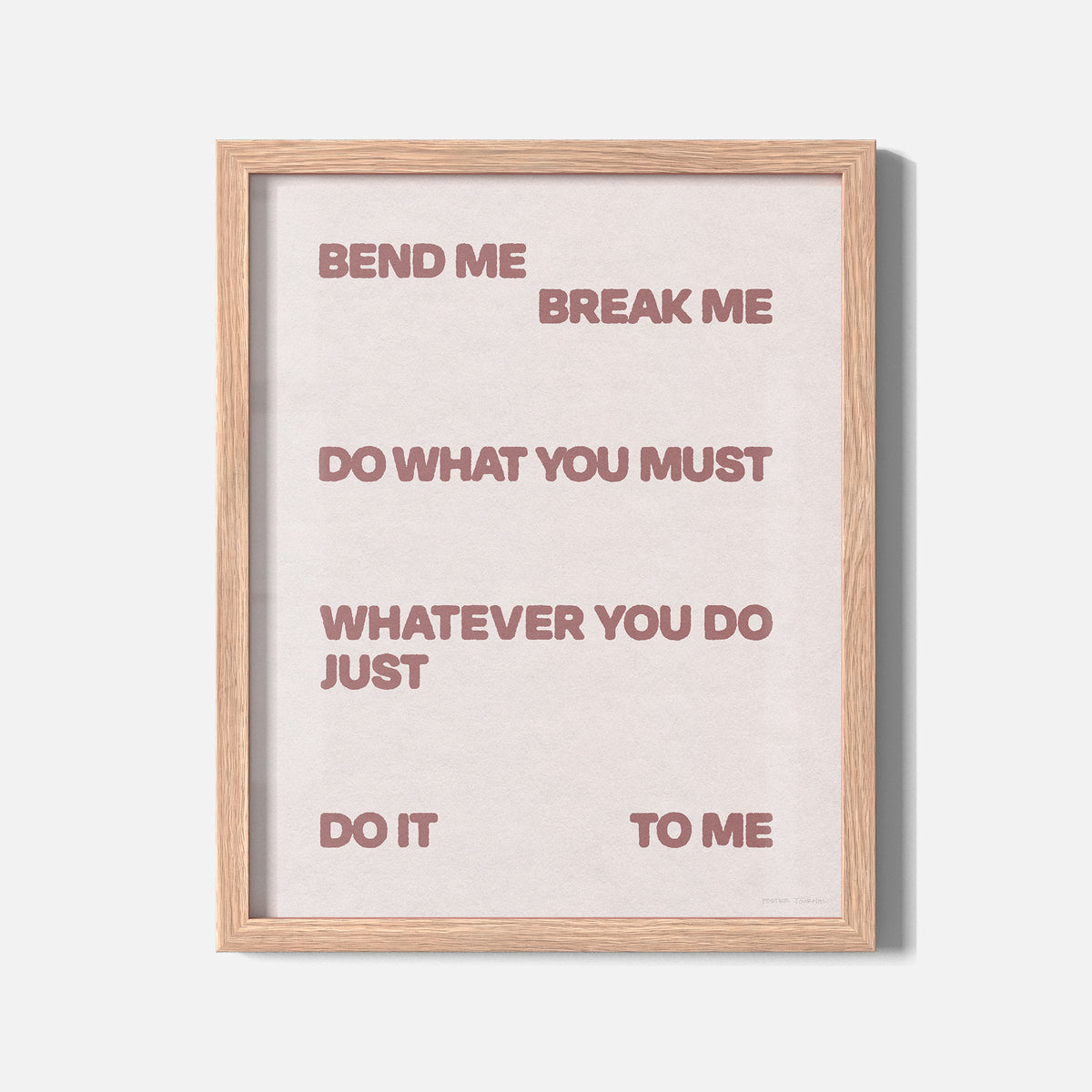 BEND PRINT