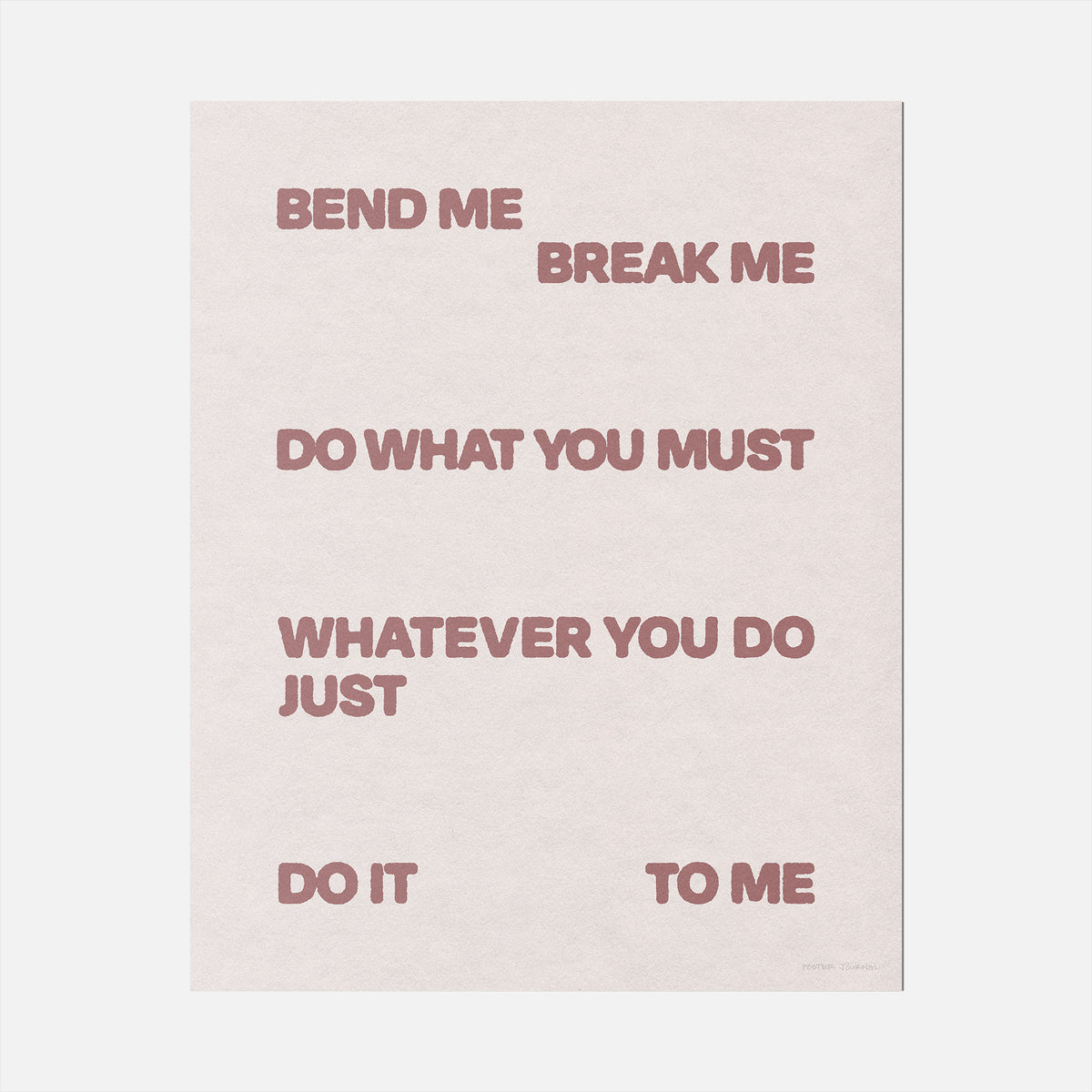 BEND PRINT