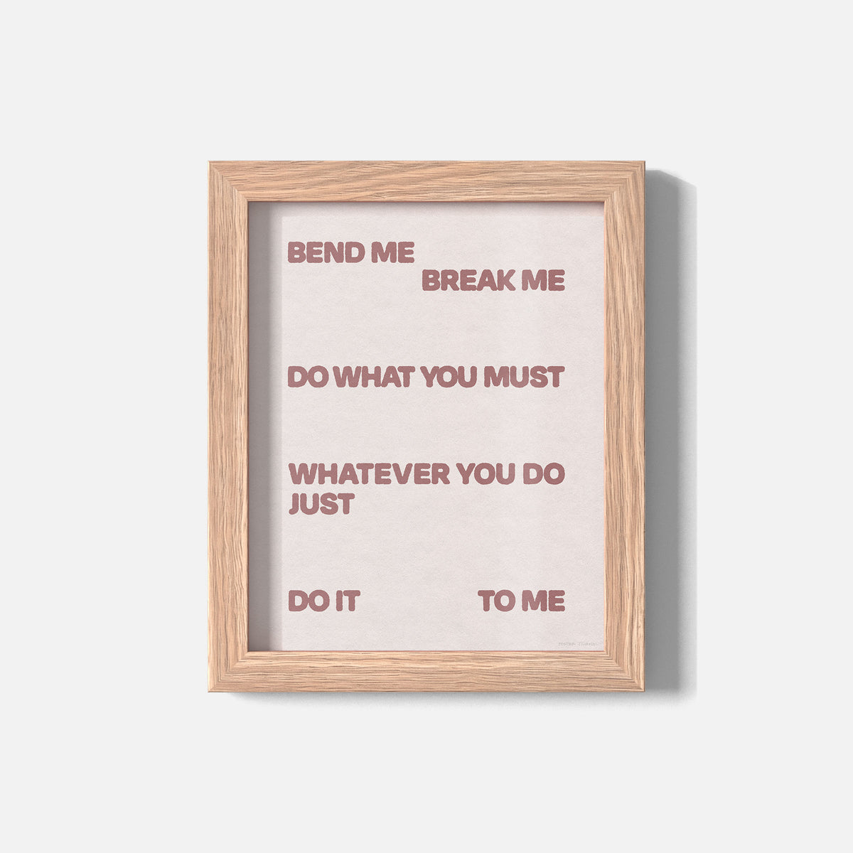 BEND PRINT