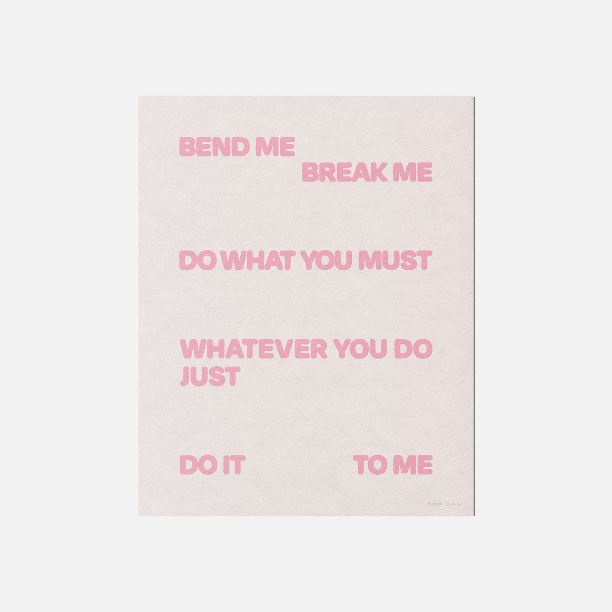 BEND PRINT