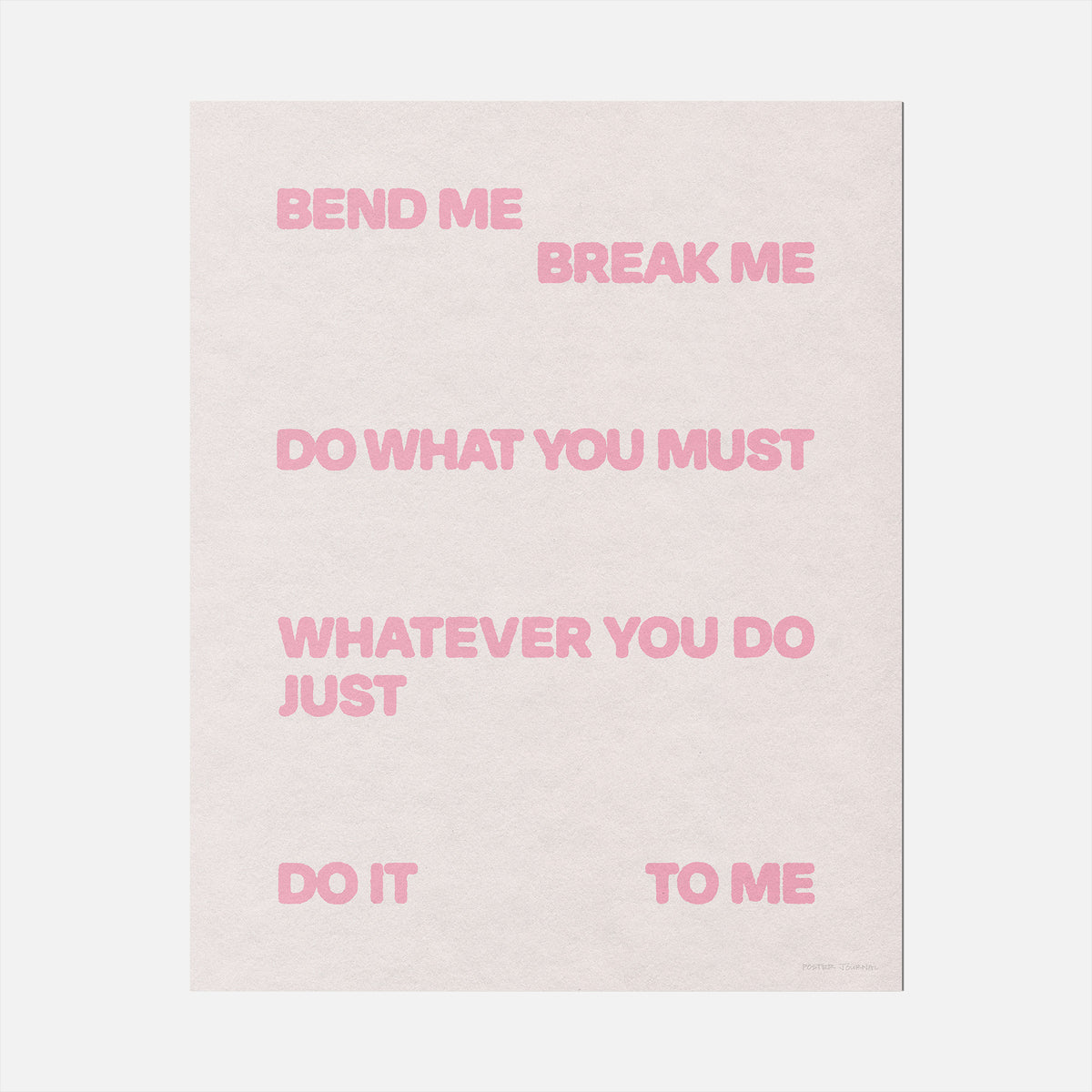 BEND PRINT