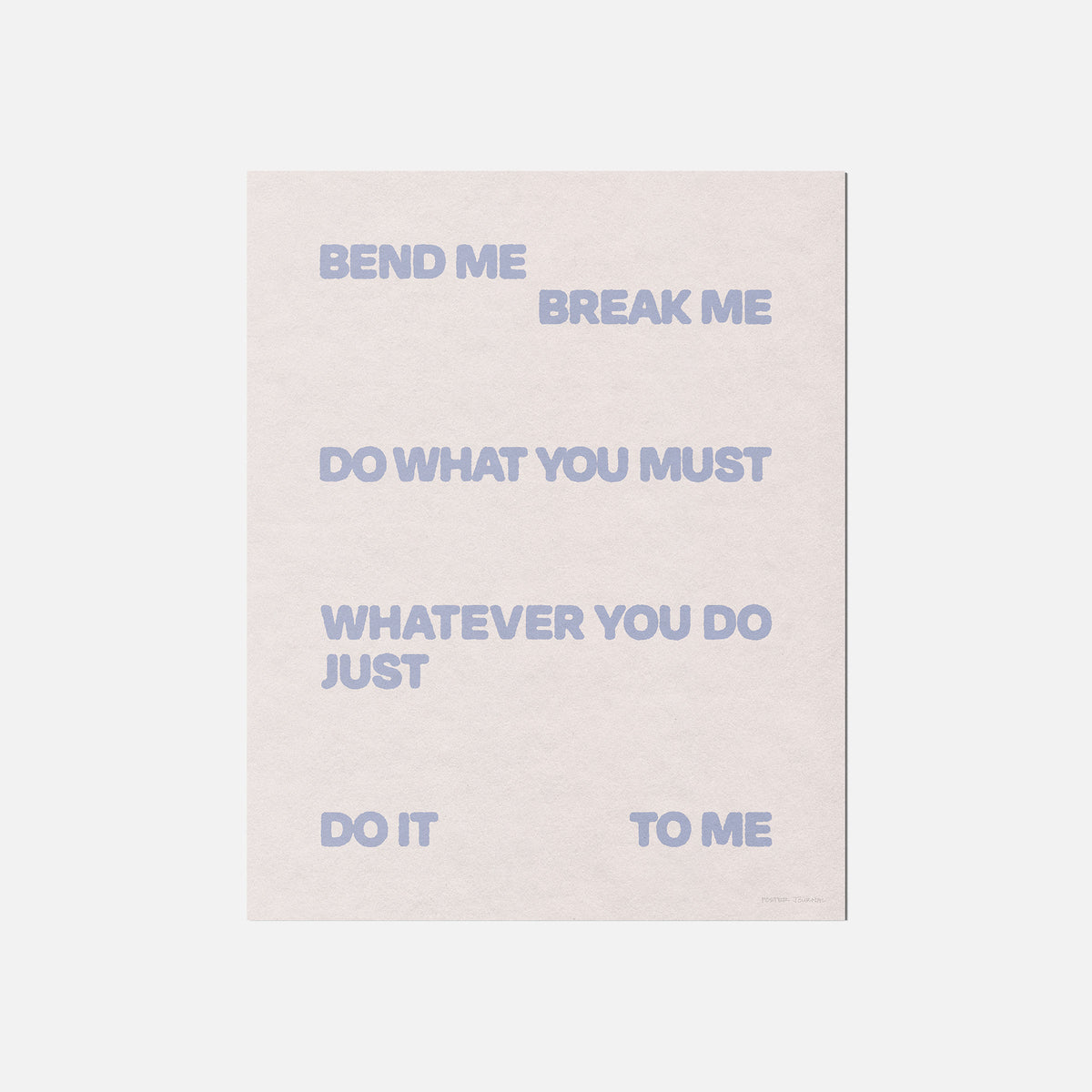 BEND PRINT