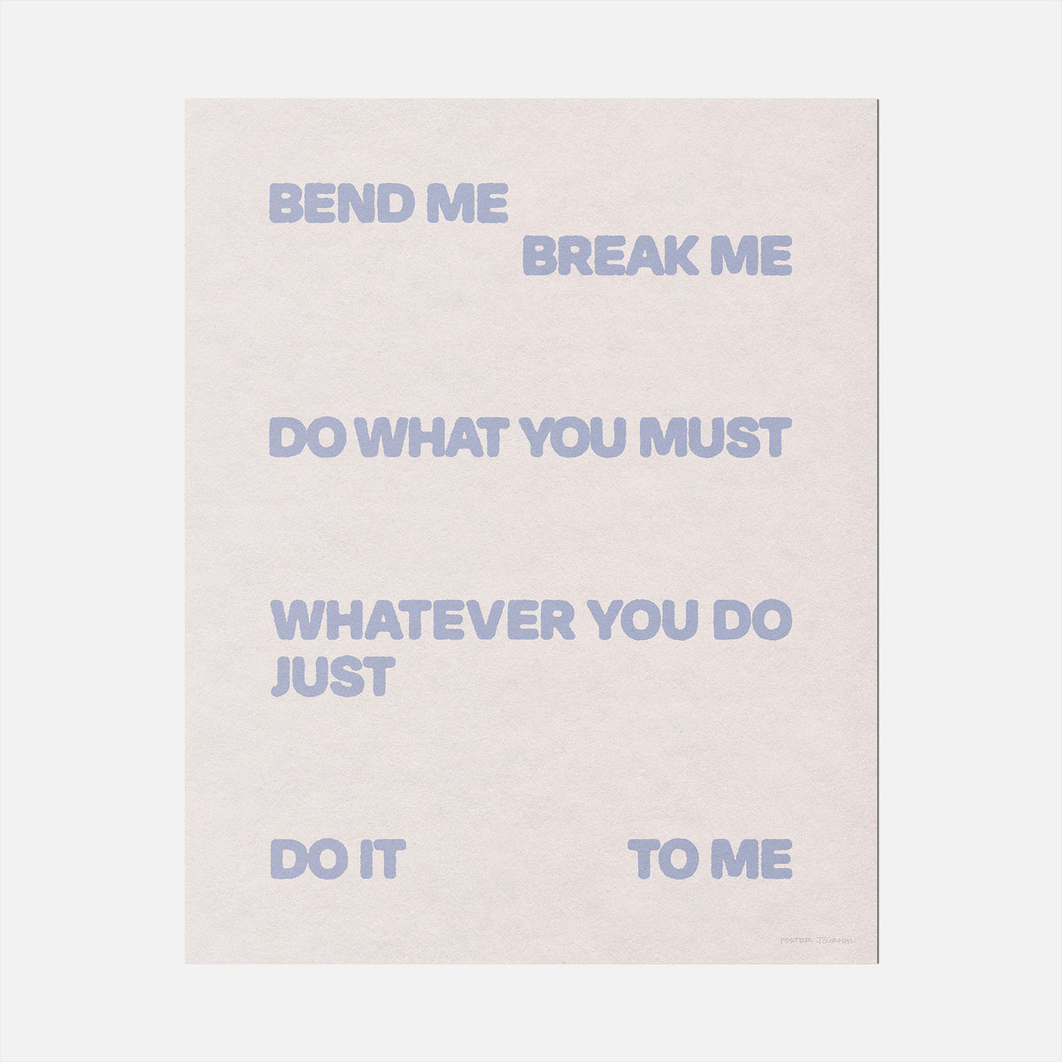 BEND PRINT