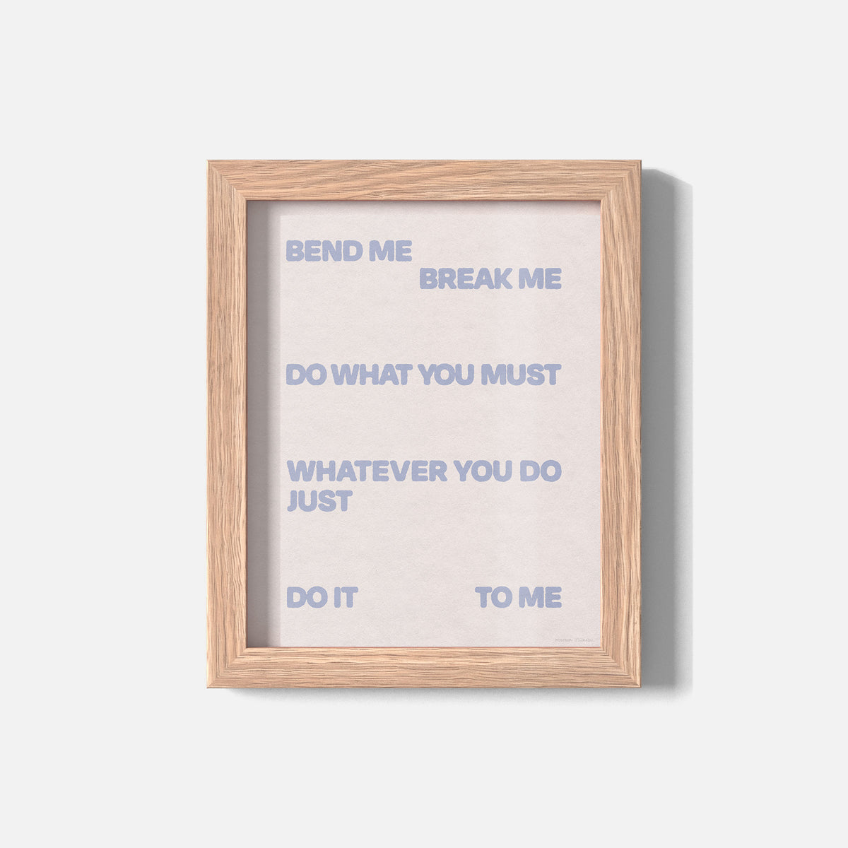 BEND PRINT
