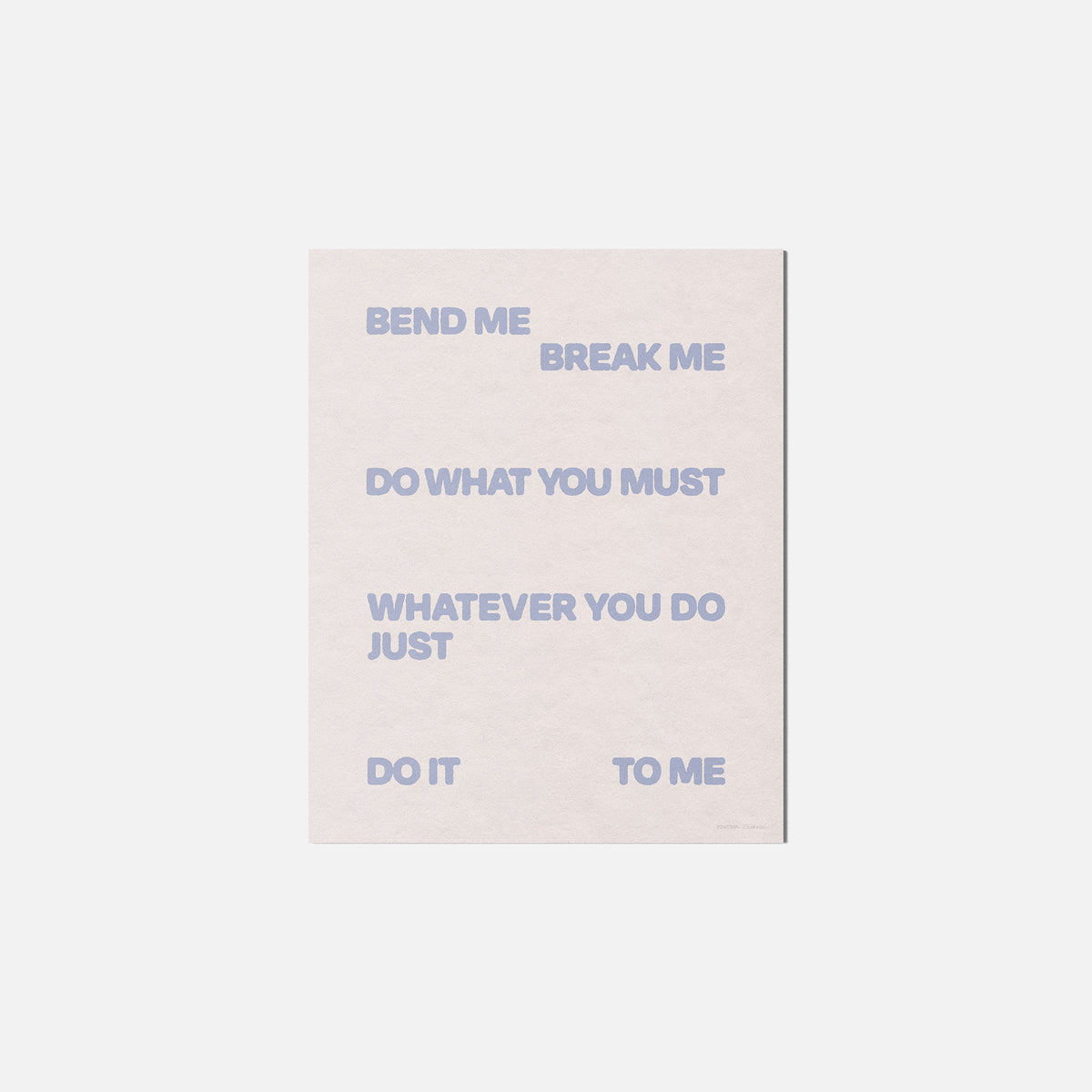 BEND PRINT