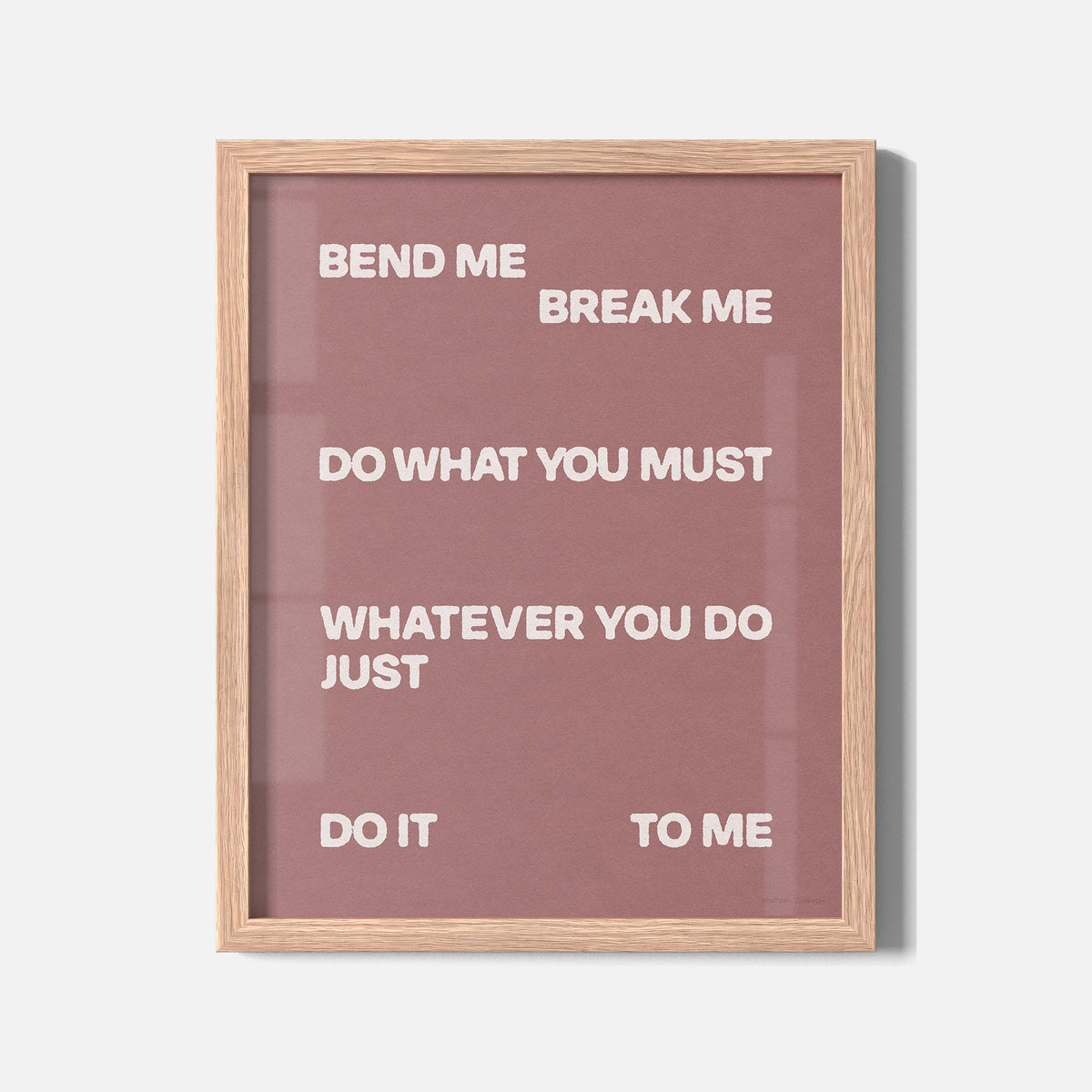BEND PRINT