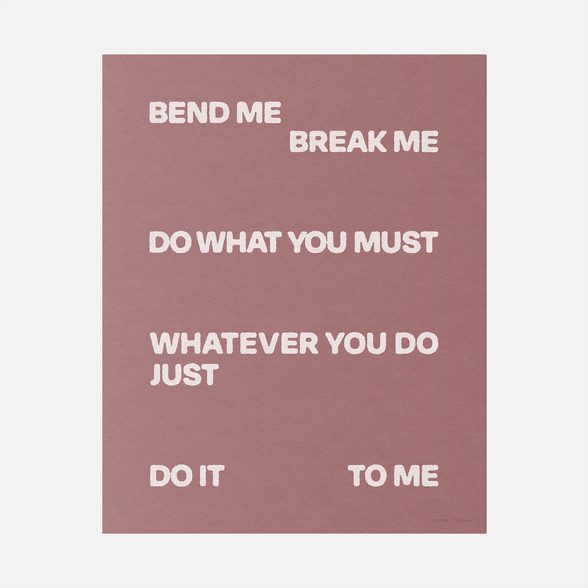 BEND PRINT