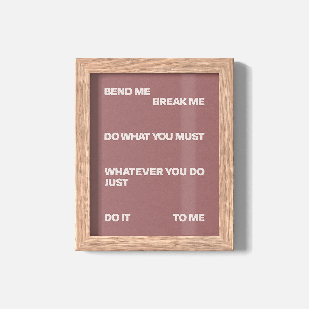 BEND PRINT
