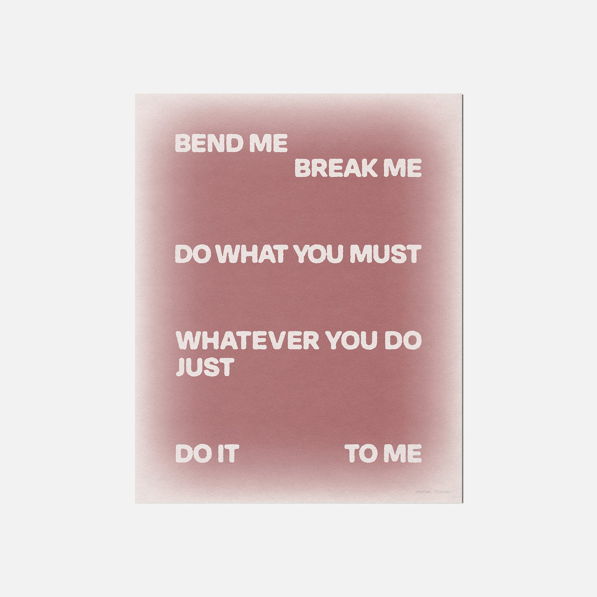BEND PRINT