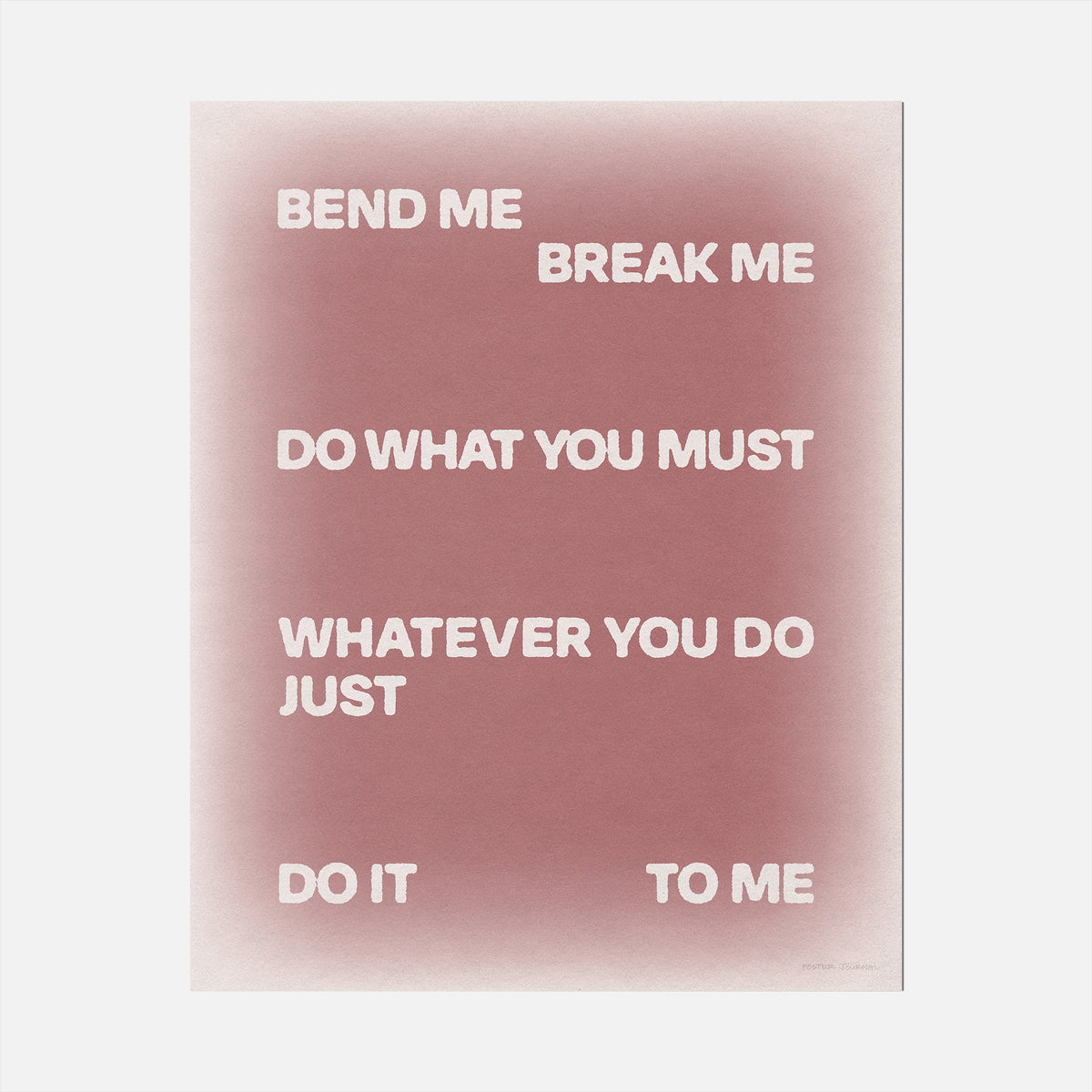 BEND PRINT