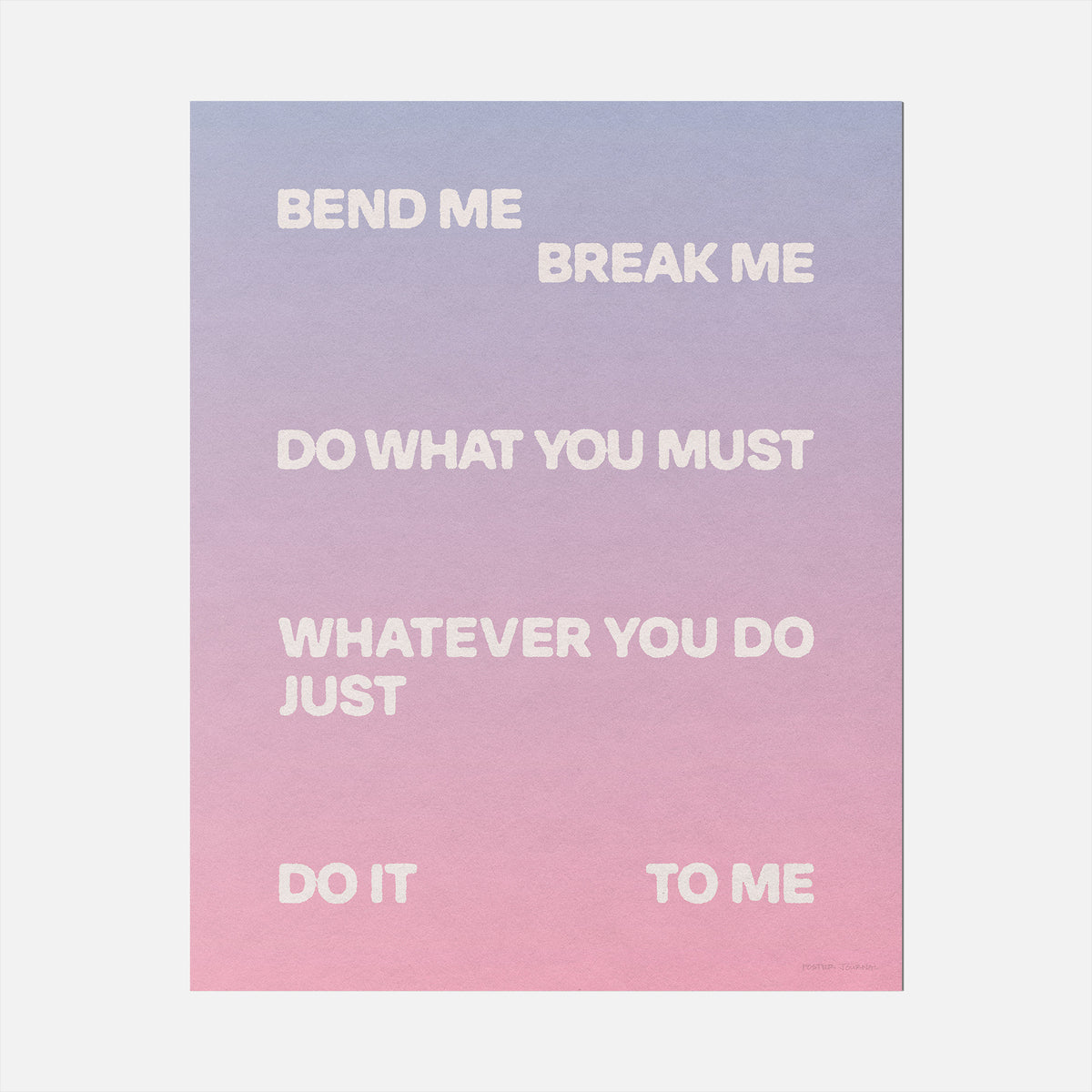BEND PRINT