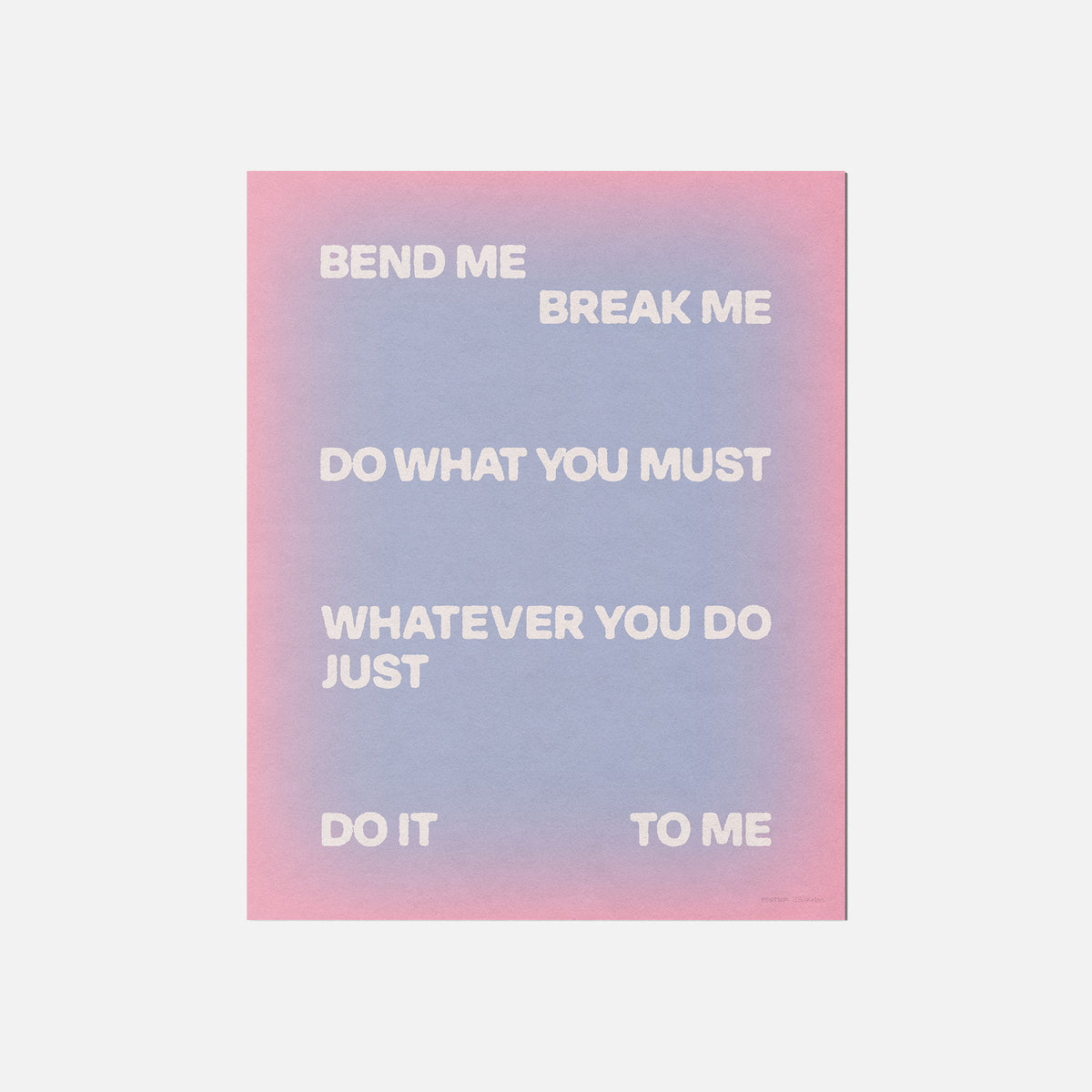 BEND PRINT