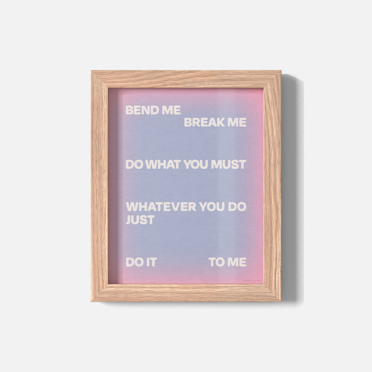 BEND PRINT