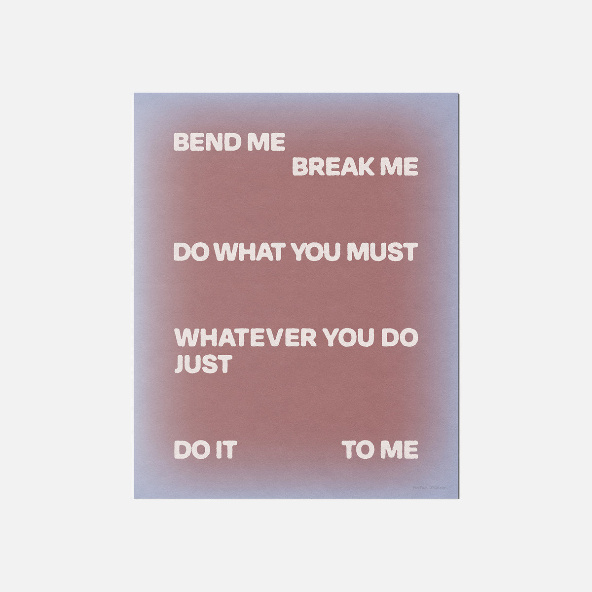 BEND PRINT