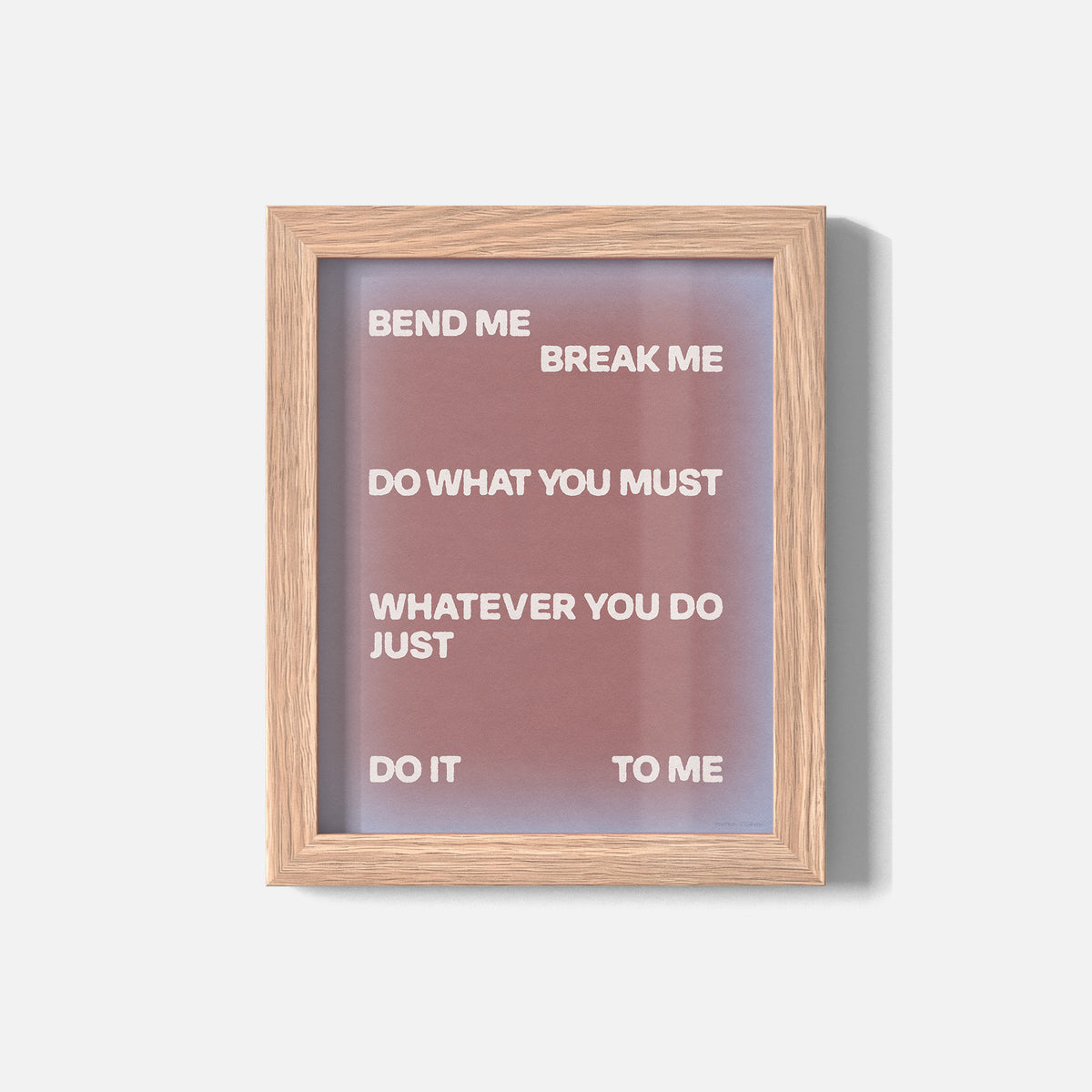 BEND PRINT
